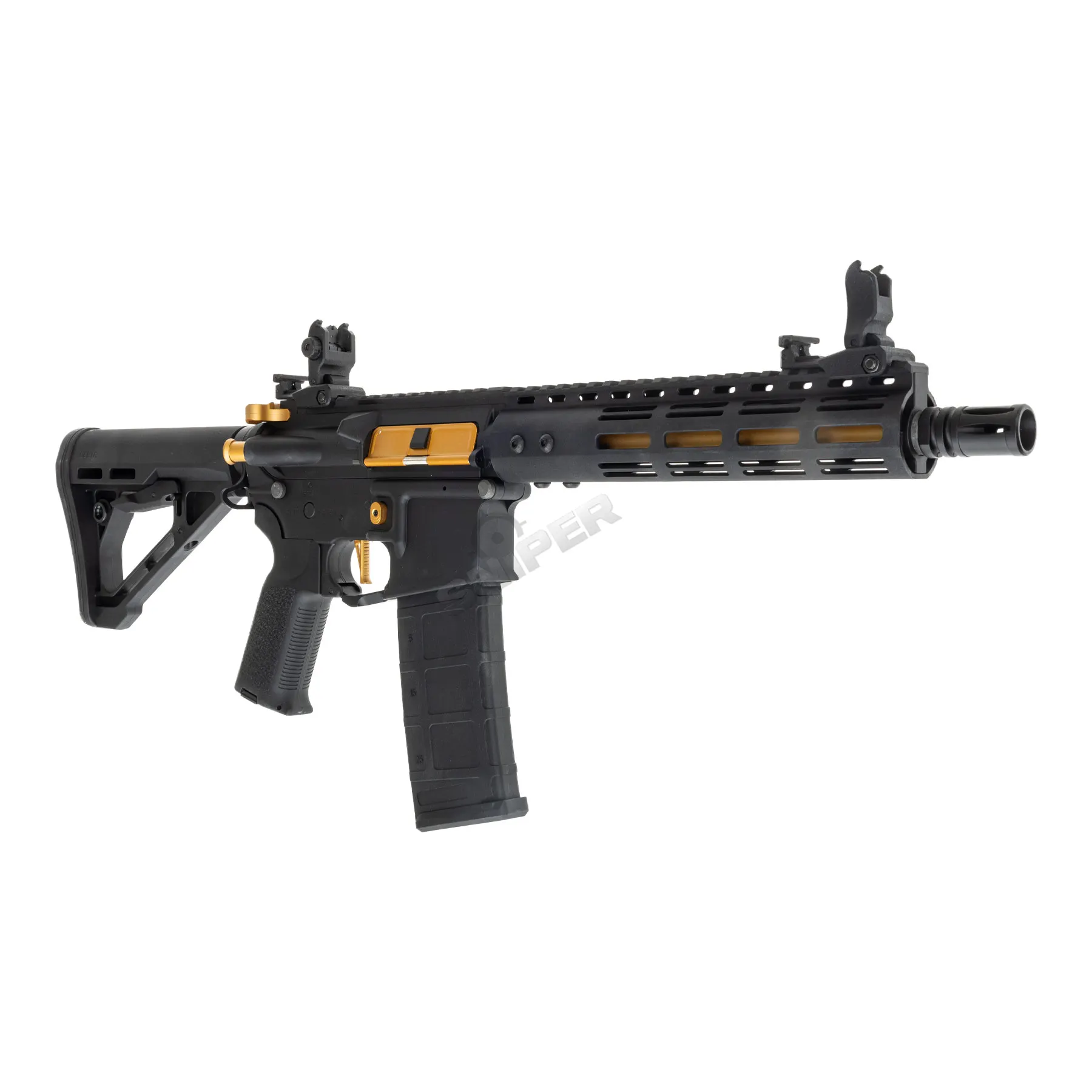 Lancer Archon Gen3 ETU M-Lok 9" M4 (S)AEG, Black/Gold Lancer Archon Gen3 ETU M-Lok 9" M4 (S)AEG, Black/Gold