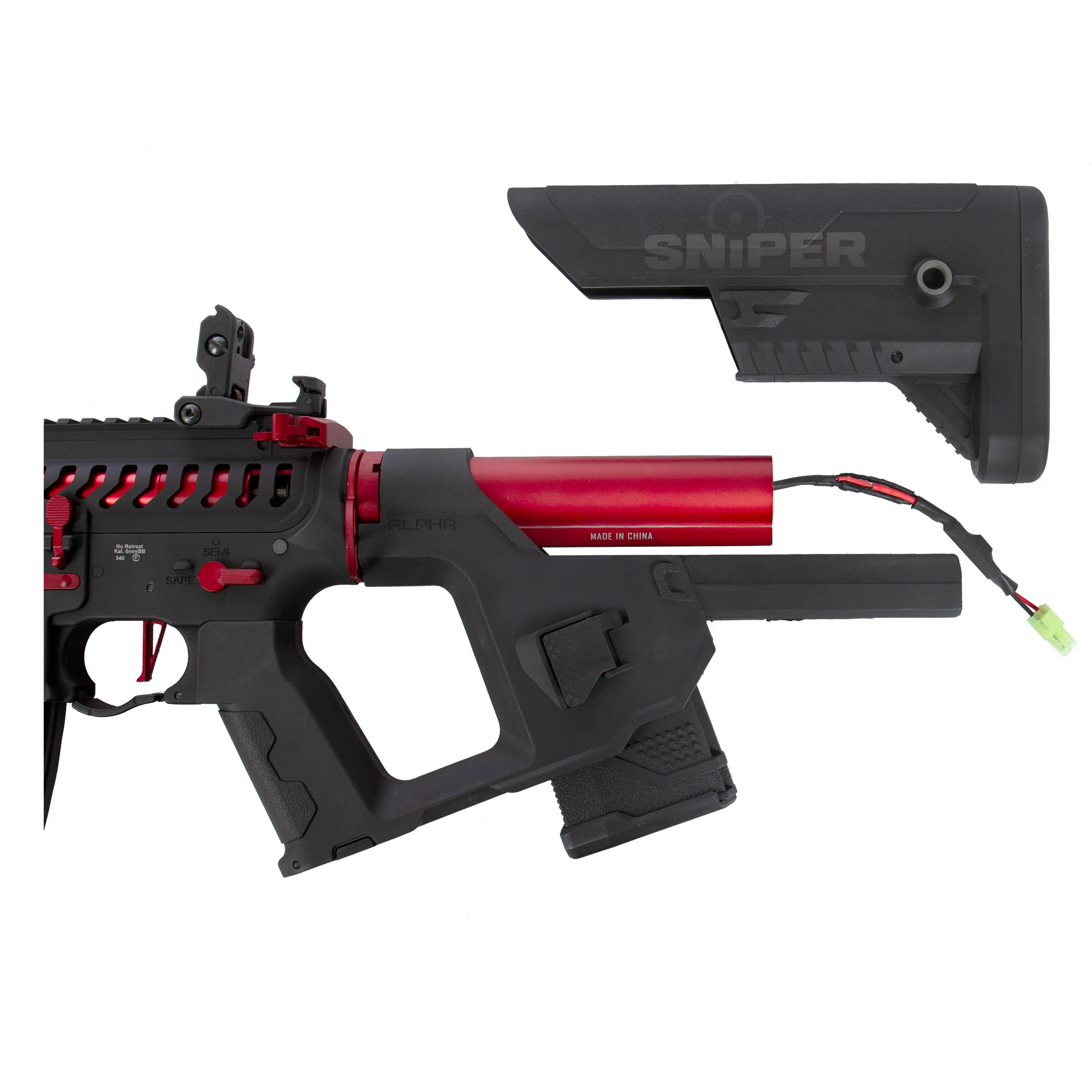 Enforcer NightWing Skeleton (S)AEG, Red