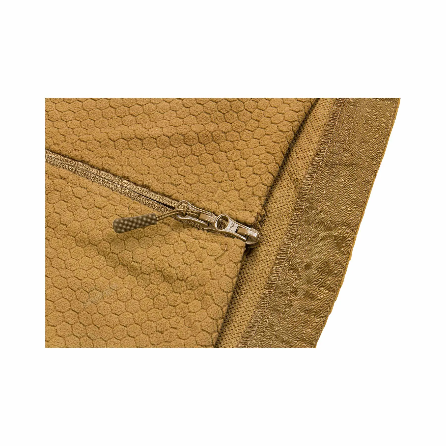 Hexagon Fleece Weste, Coyote Brown