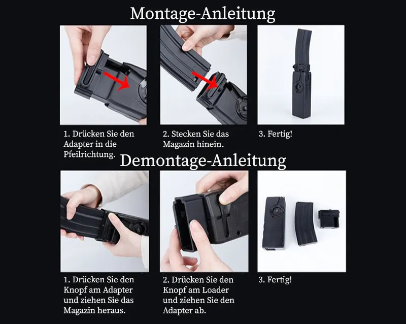 Cyclone M4 Speedloader Mid-Cap Adapter, Black Cyclone M4 Speedloader Mid-Cap Adapter, Black