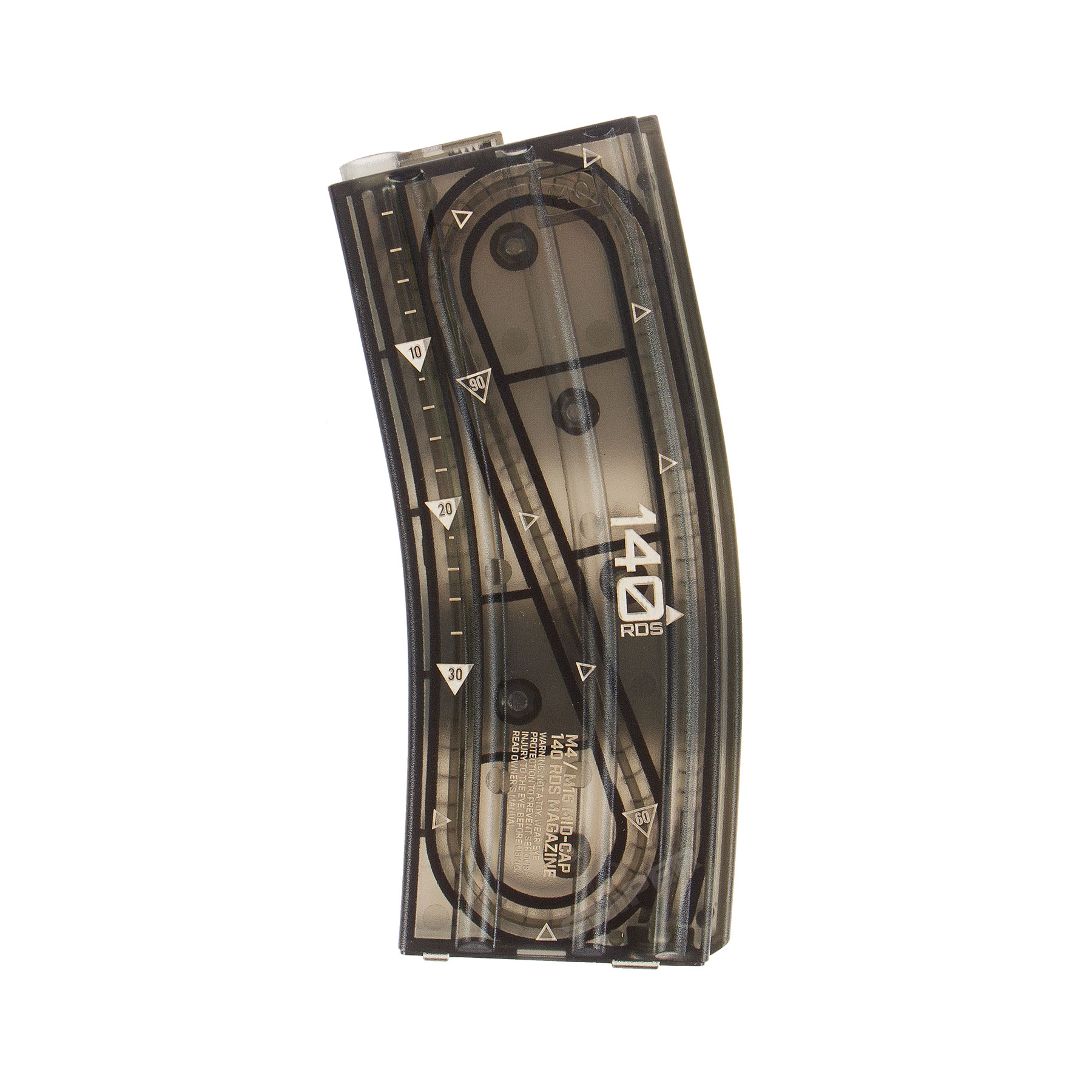 M4 Magazin Mid Cap, 140rds Transparent