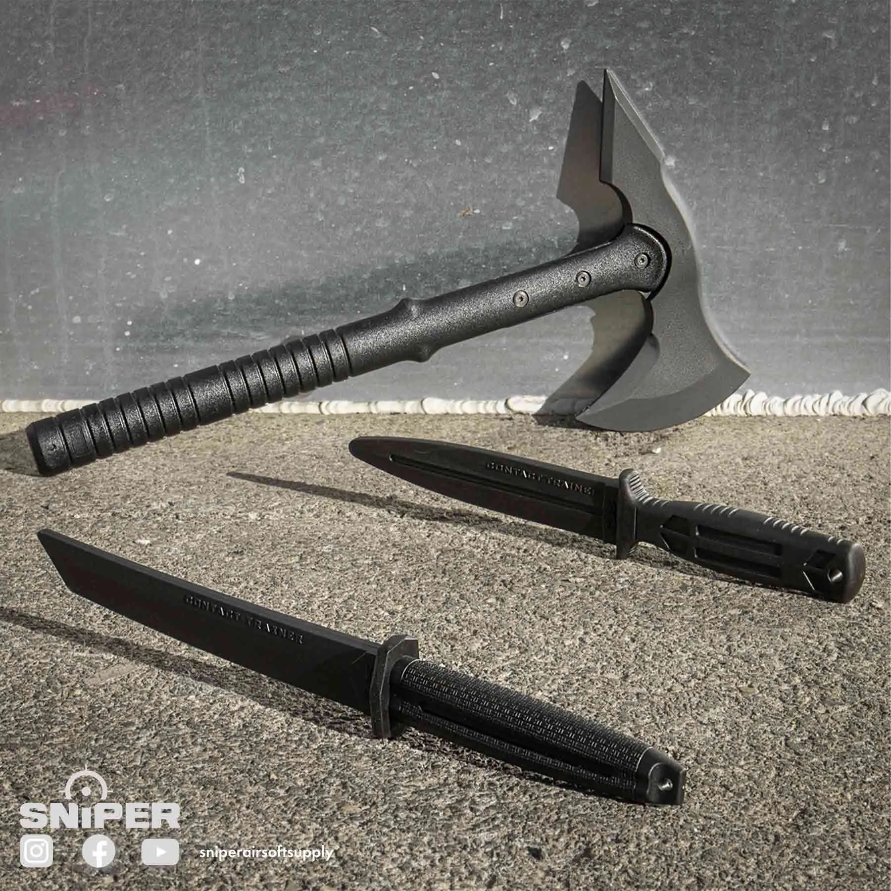 Trainingsmesser 18,4 cm, Black Trainingsmesser 28,5 cm, Black