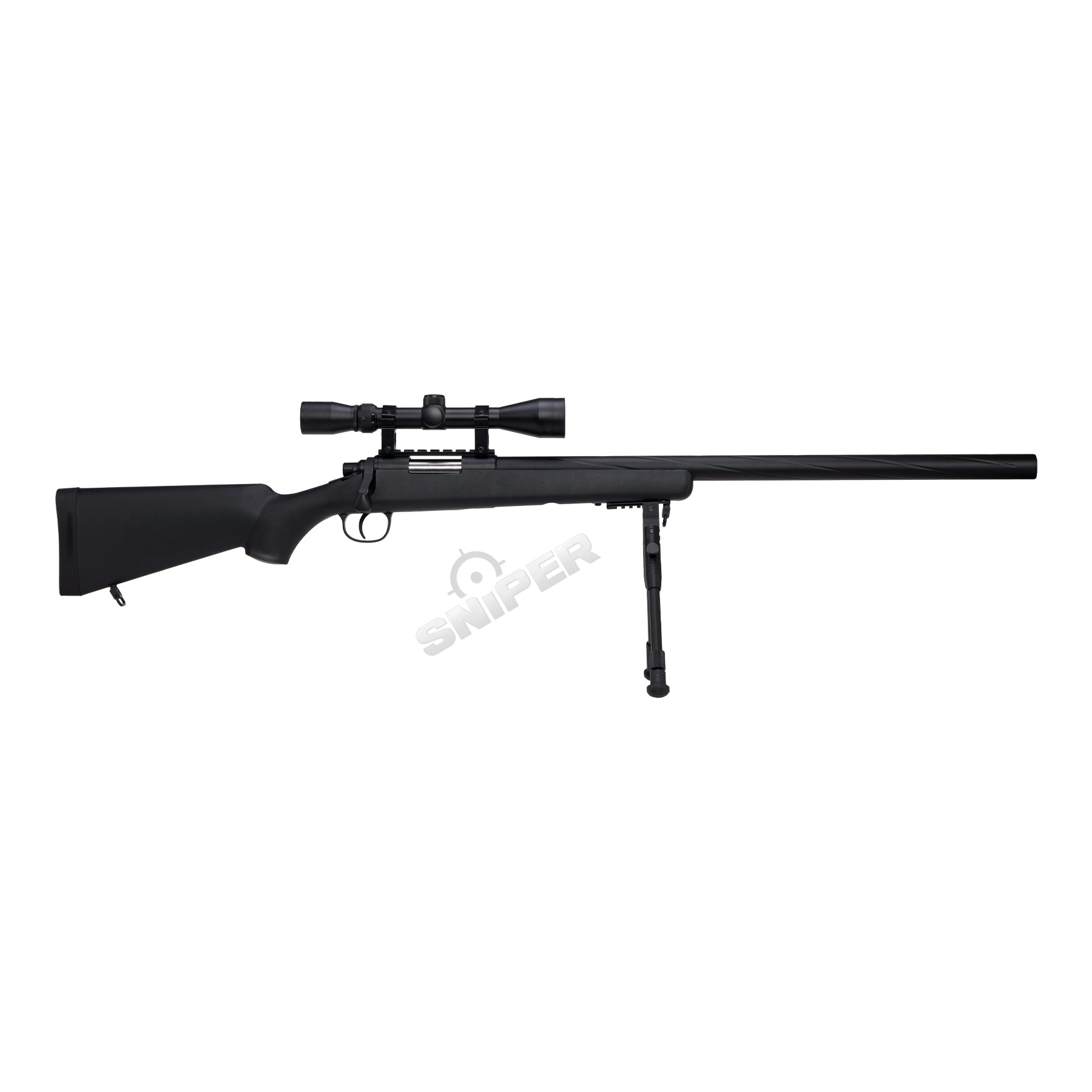 Specna Arms SA-S12 Scharfschützengewehr High-Power w/ Scope & Bipod, Black