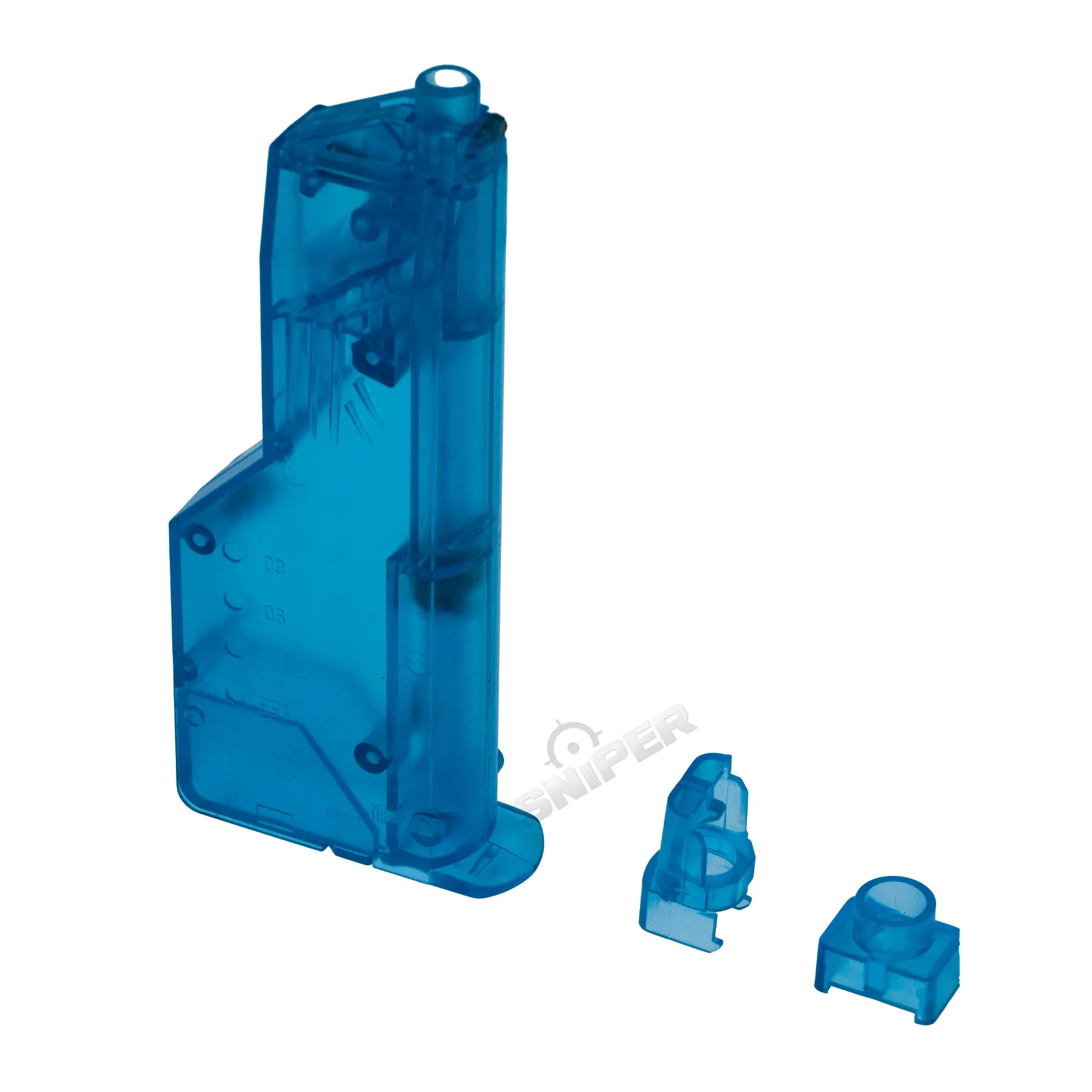 Lancer Transparent 150rds Speedloader, Blue