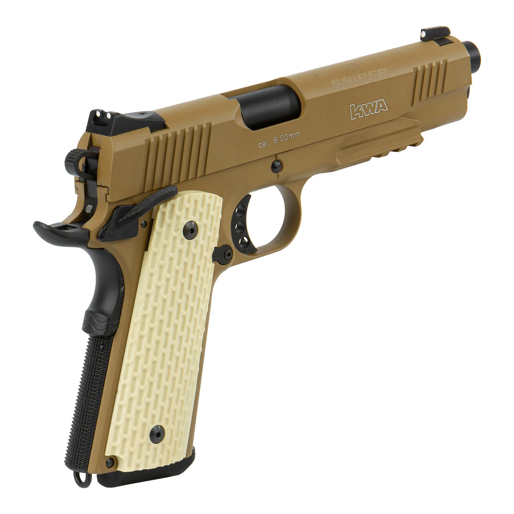 KWA Mark II PTP Dark Earth GBB Softair Pistole