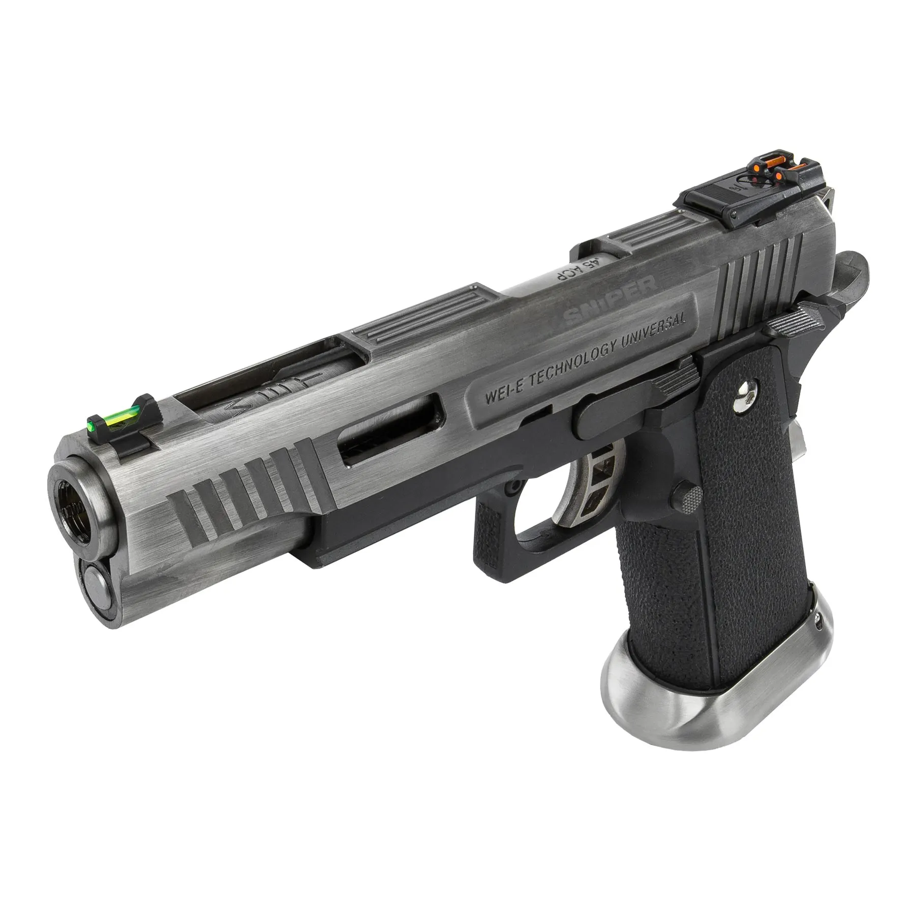 WE Hi-Capa 5.1 Force Full Metal Silver GBB Softair Pistole