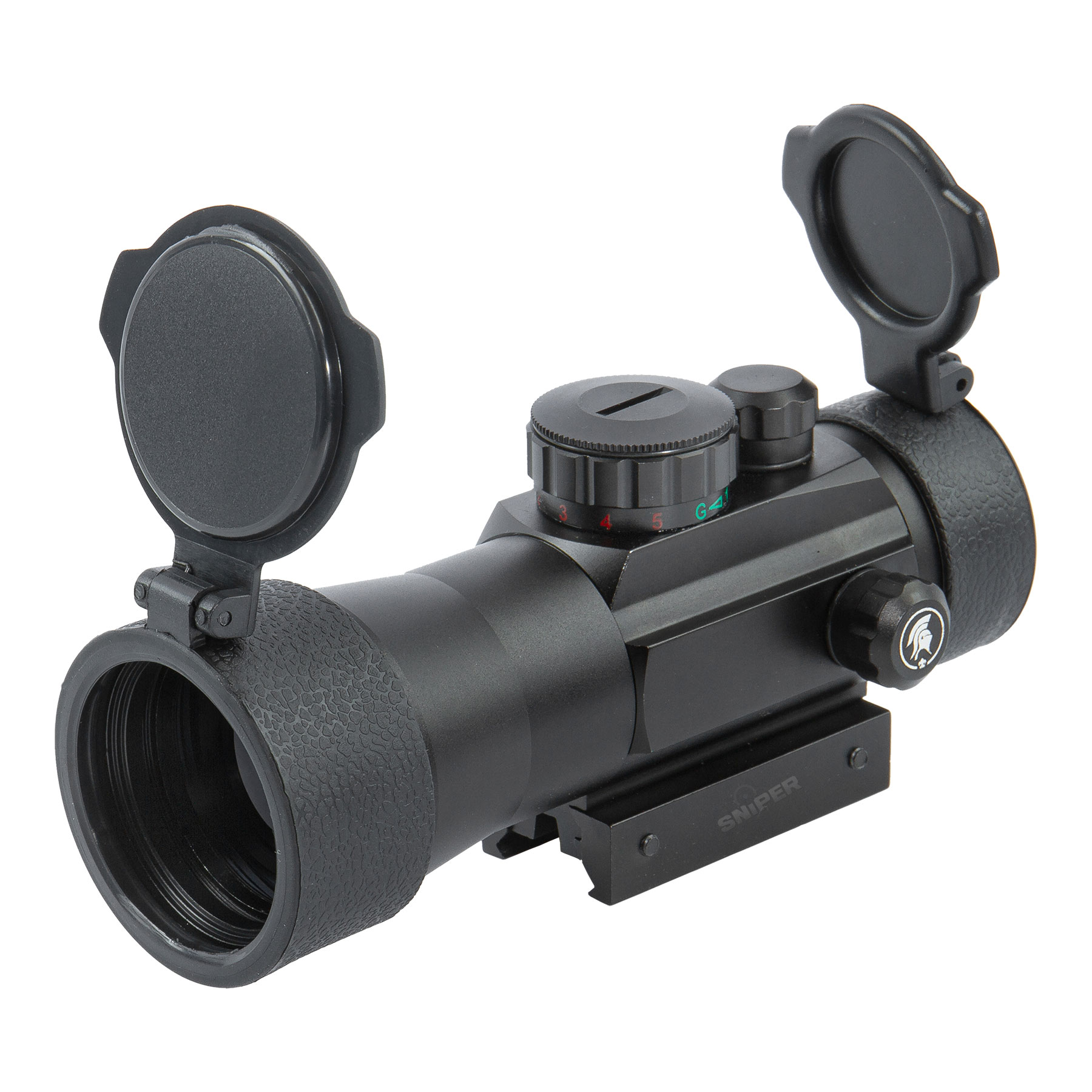 Red/Green Dot 2X42 4 Reticles, Black