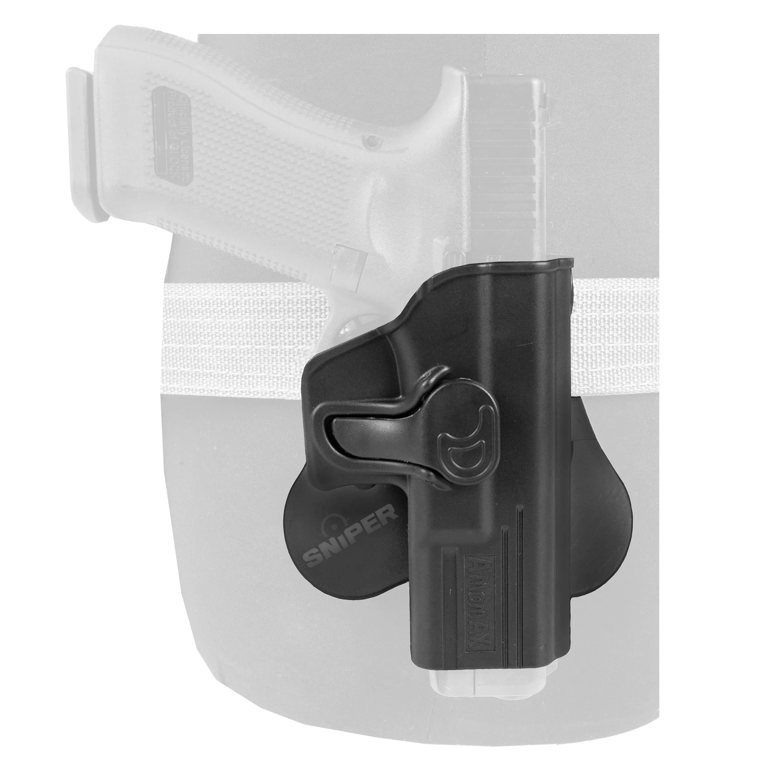 Formholster für Glock Modelle, rechts, Black