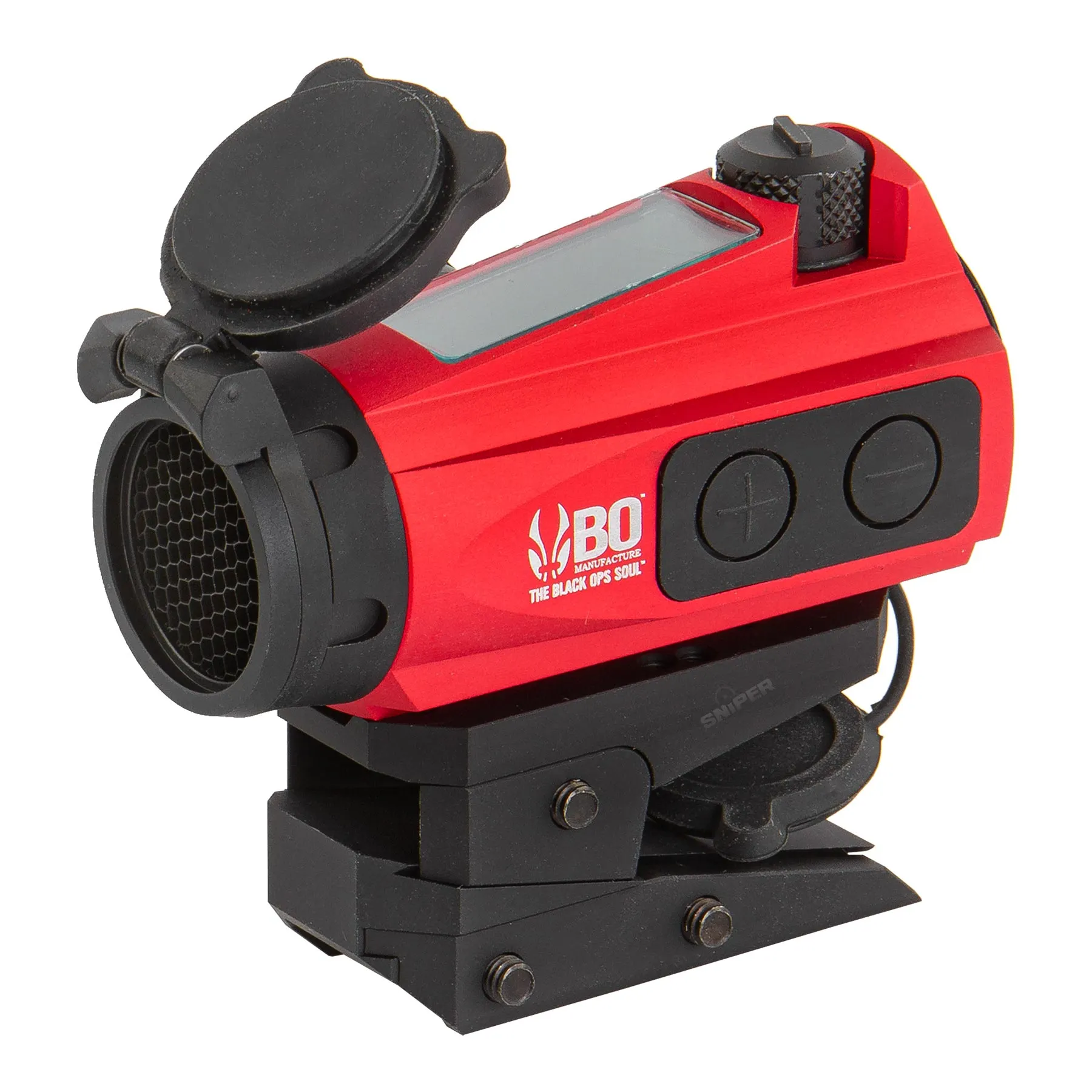 BO Solar Red Dot Visier w/ Adjustable Mount, Red BO Solar Red Dot Visier w/ Adjustable Mount, Red