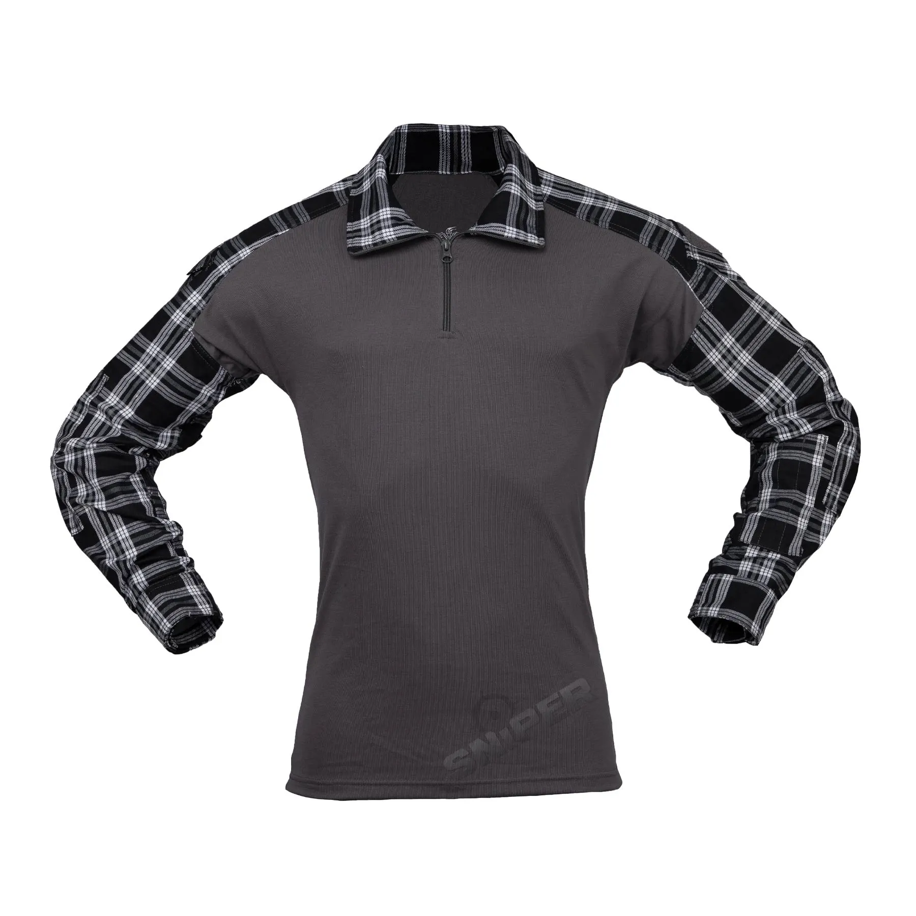 Invader Gear Flannel Combat Shirt, Black
