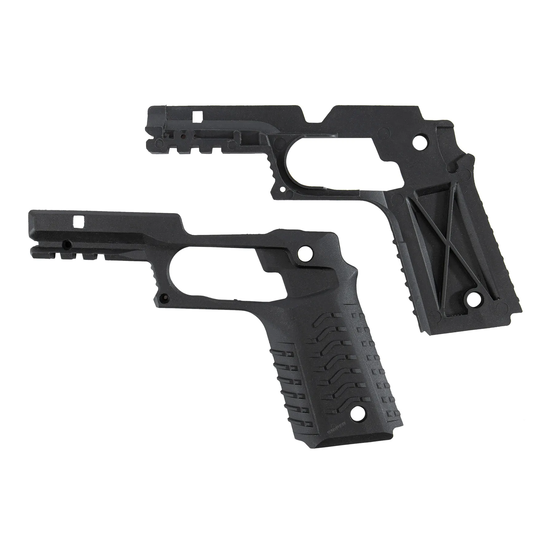 Lower Frame Cover Railed, Black
