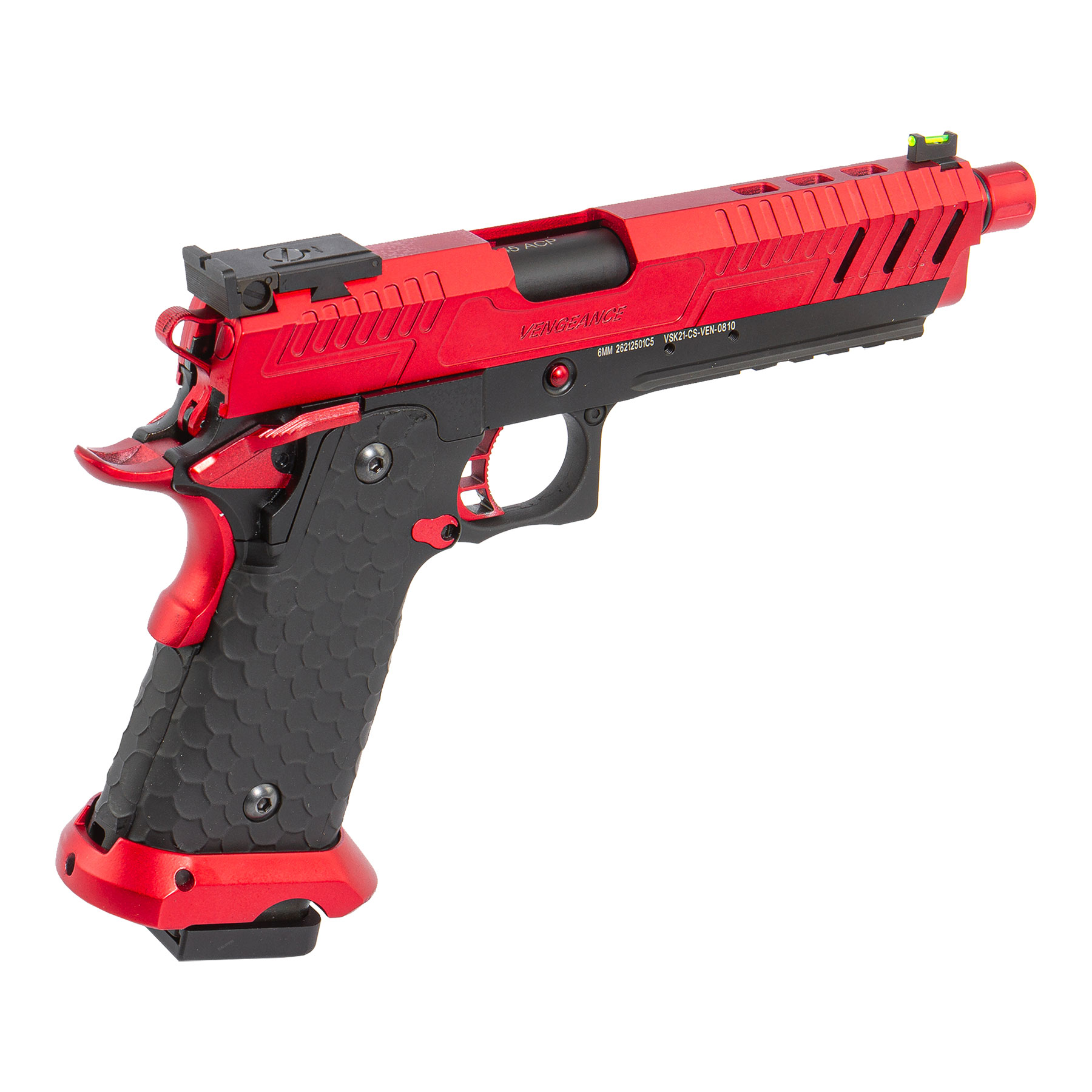 Vorsk Hi-Capa 5.1 Black/Red GBB Softair Pistole
