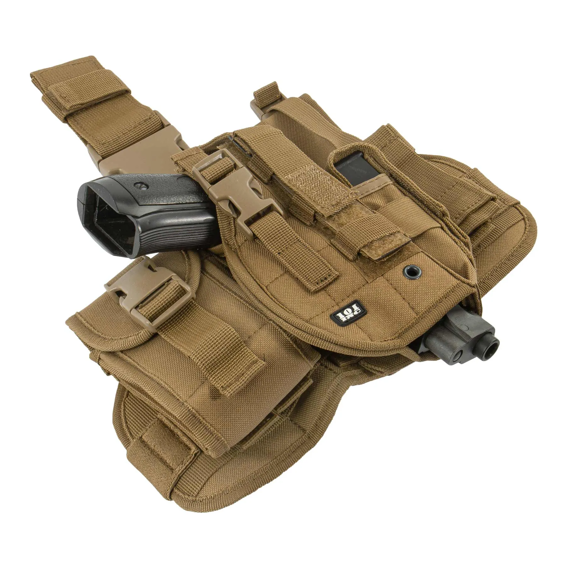 Oberschenkelholster Hip Molle Holster, Sand