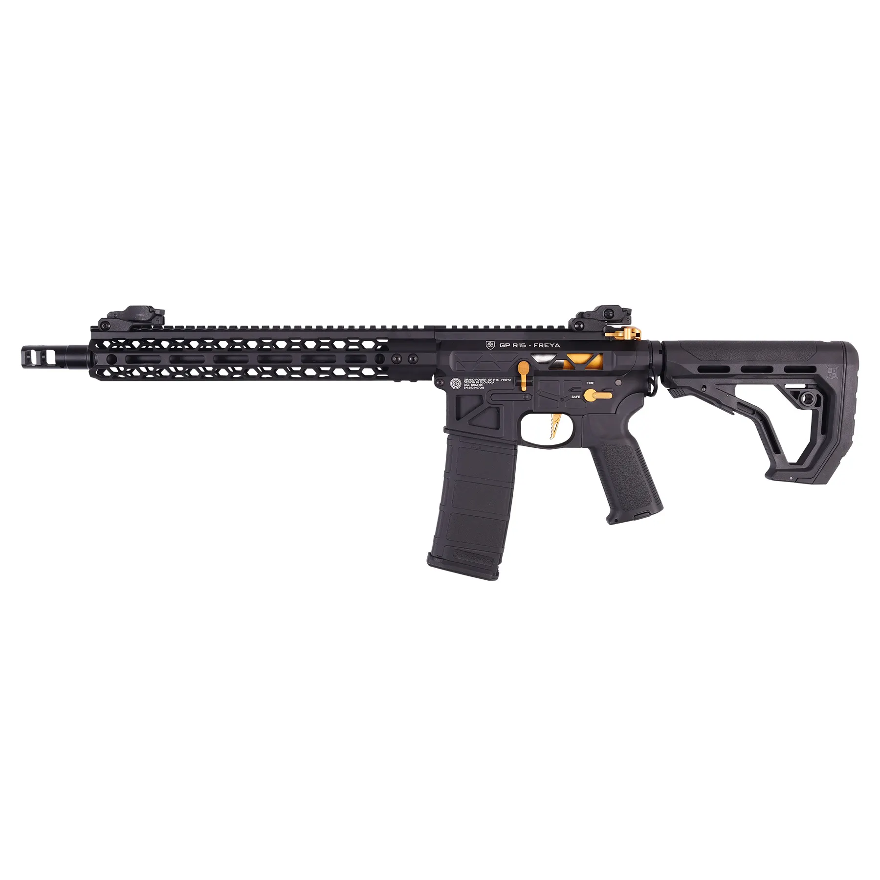 Delta Armory FREYA Skeleton Gen.2 12,5", Black/Gold