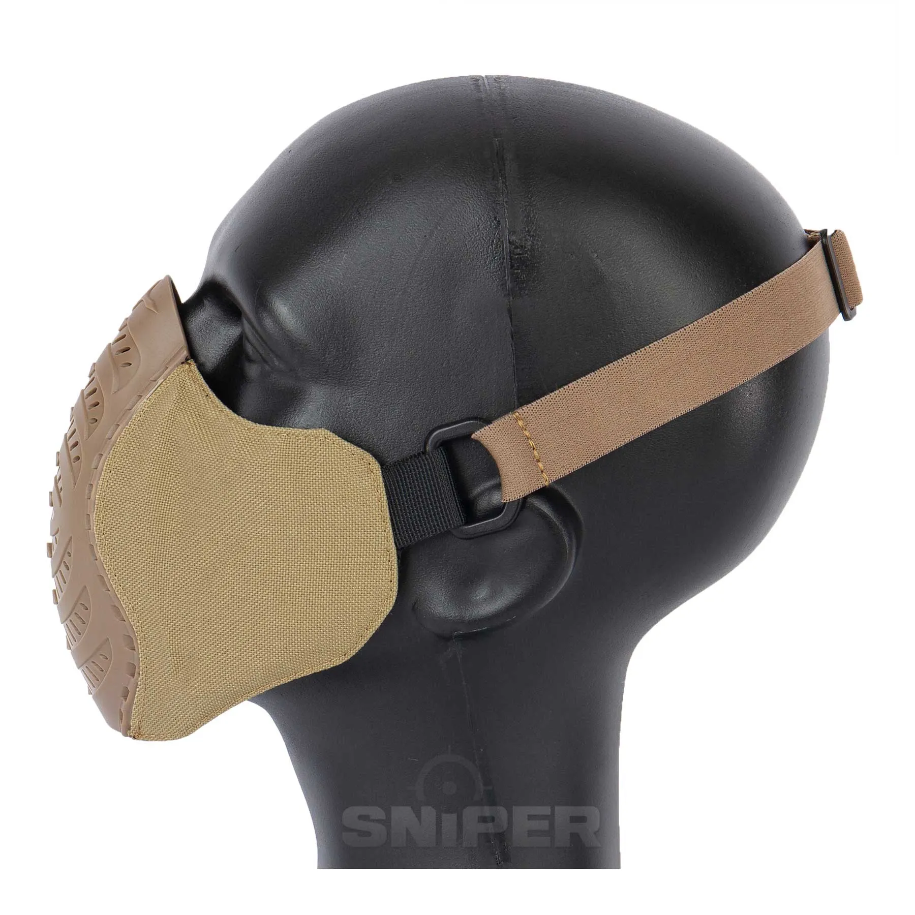 Half Face Mask V7, Tan Half Face Mask V7, Tan