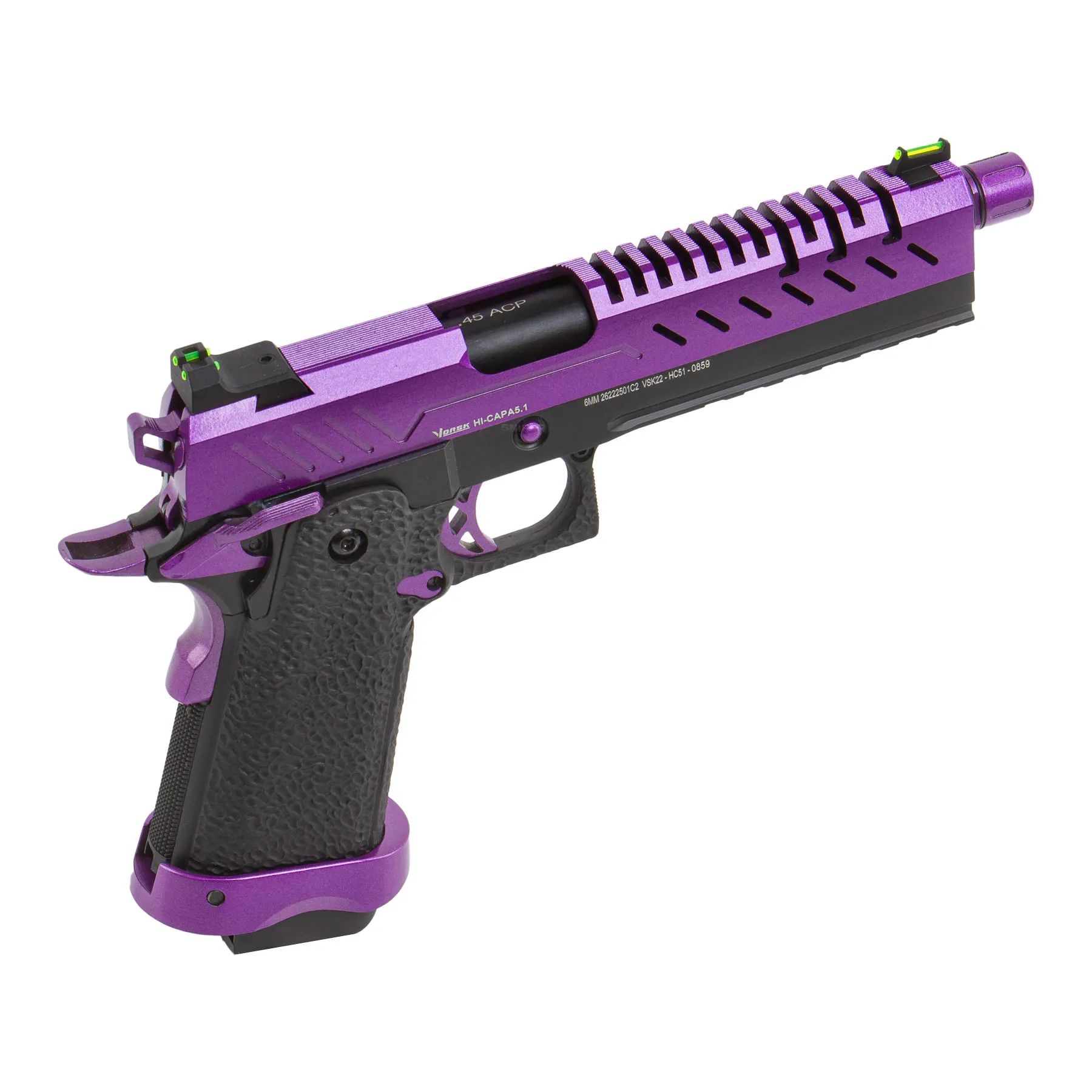Vorsk Hi-Capa 5.1 Purple GBB Softair Pistole