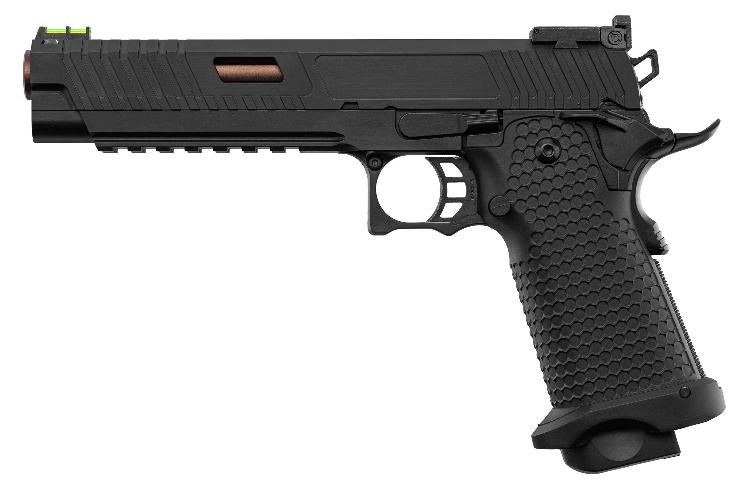 Golden Eagle 6" Hi-Capa GBB Airsoft Pistole, Black