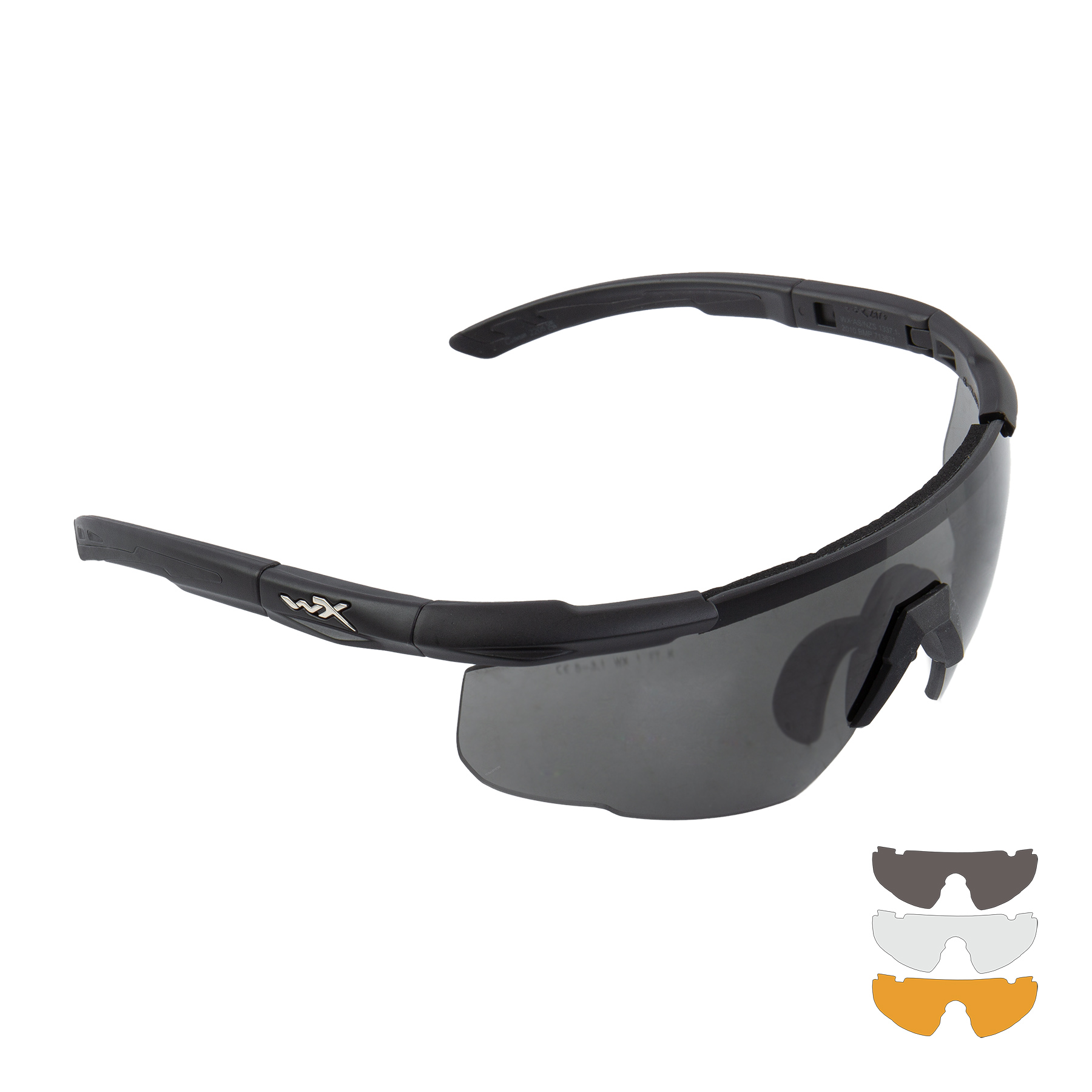 WileyX Saber Advanced Goggles, Grey/Clear/Light Lens