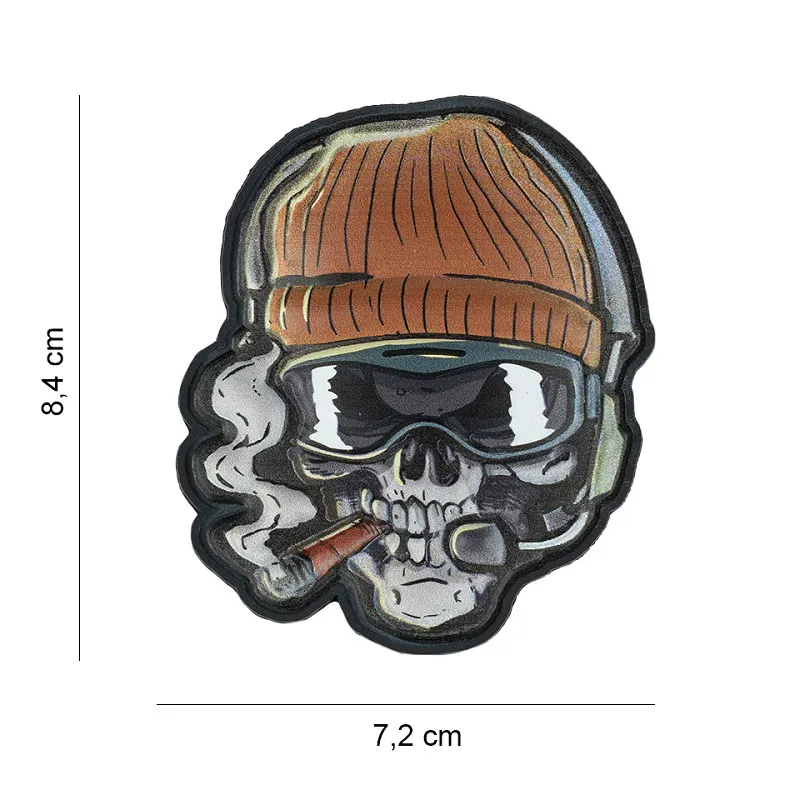 Patch 3D PVC Skull Beanie Warrior