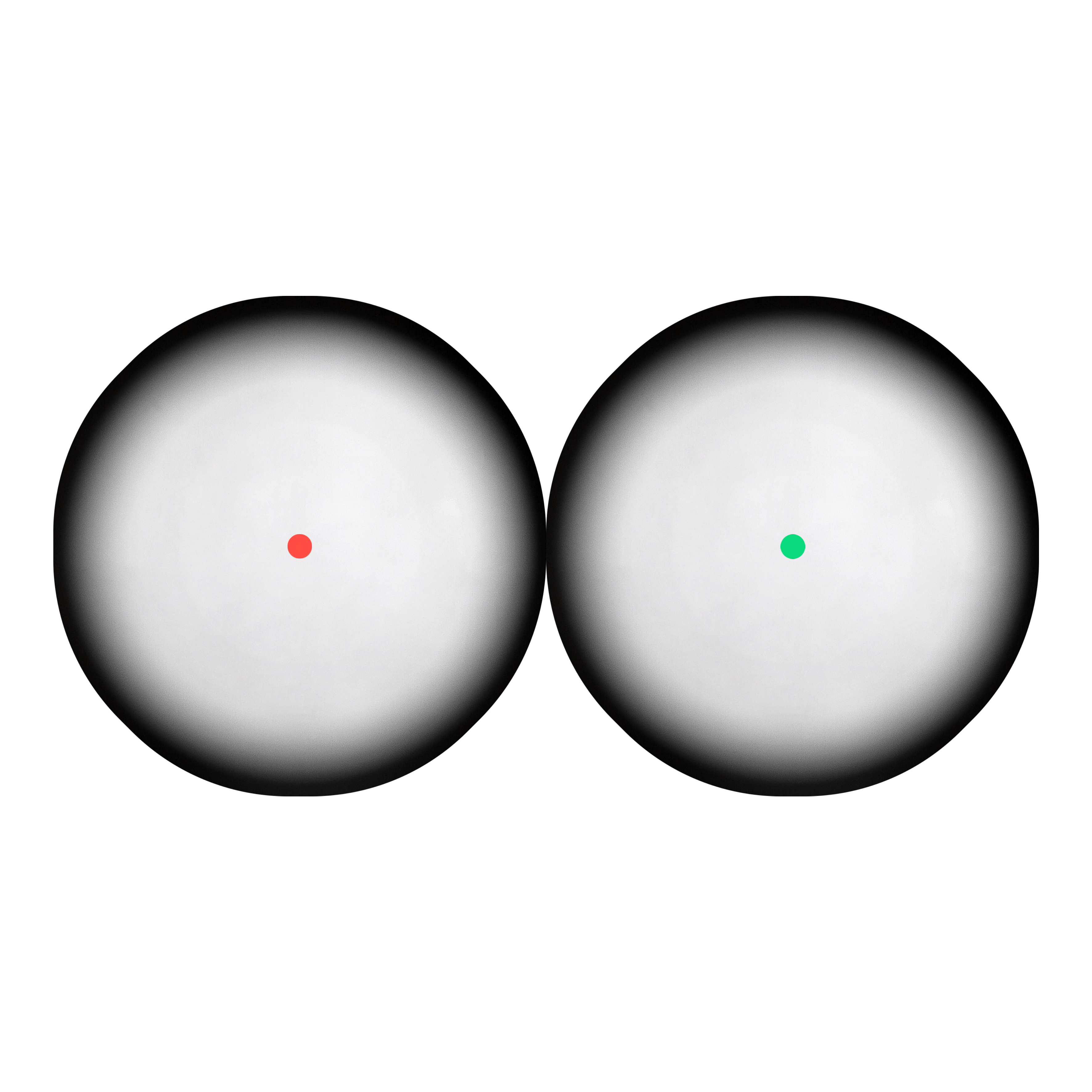 Micro Red Dot Visier w/ Hi-Mount, Black