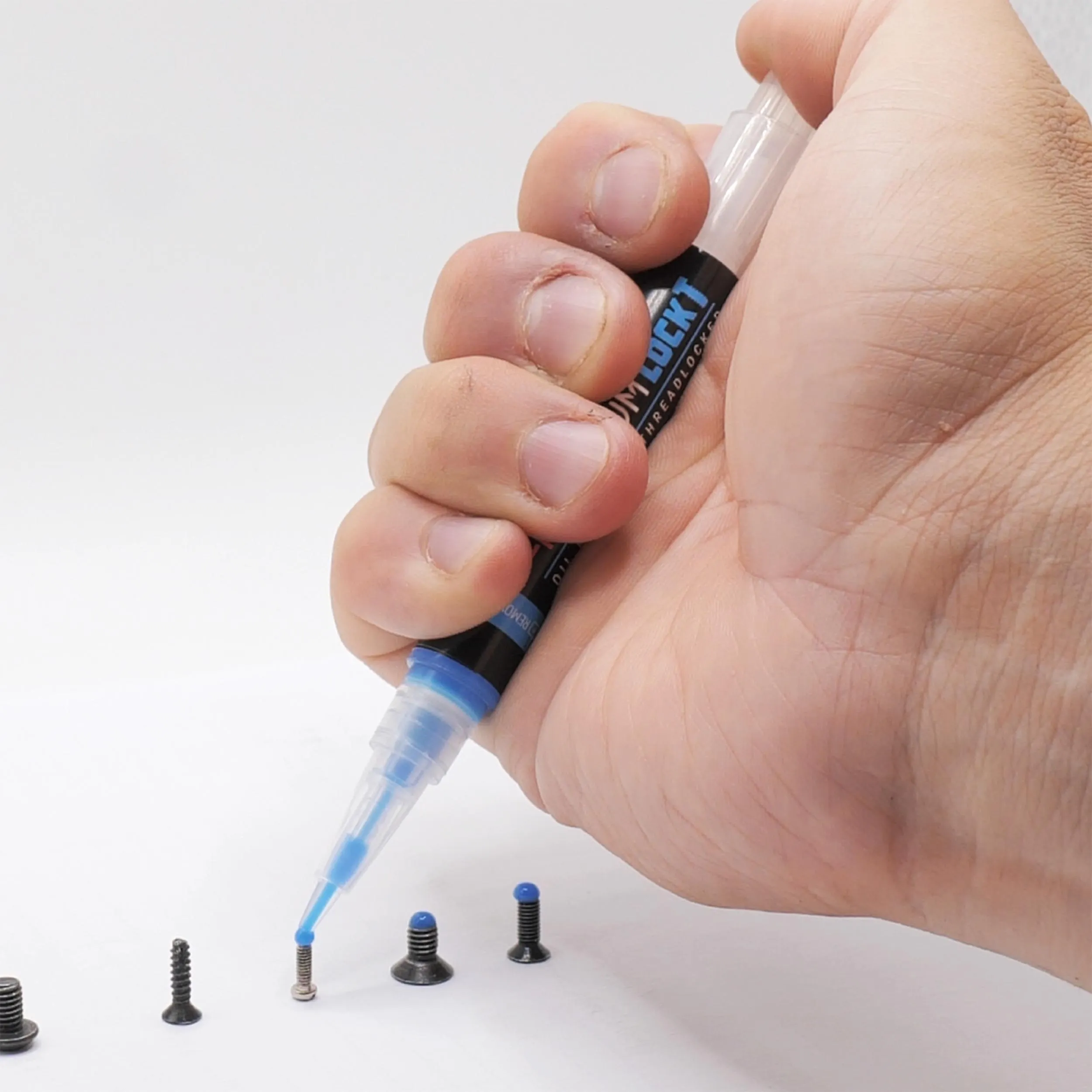 4Uantum High performance thread lock pen, Blue removable