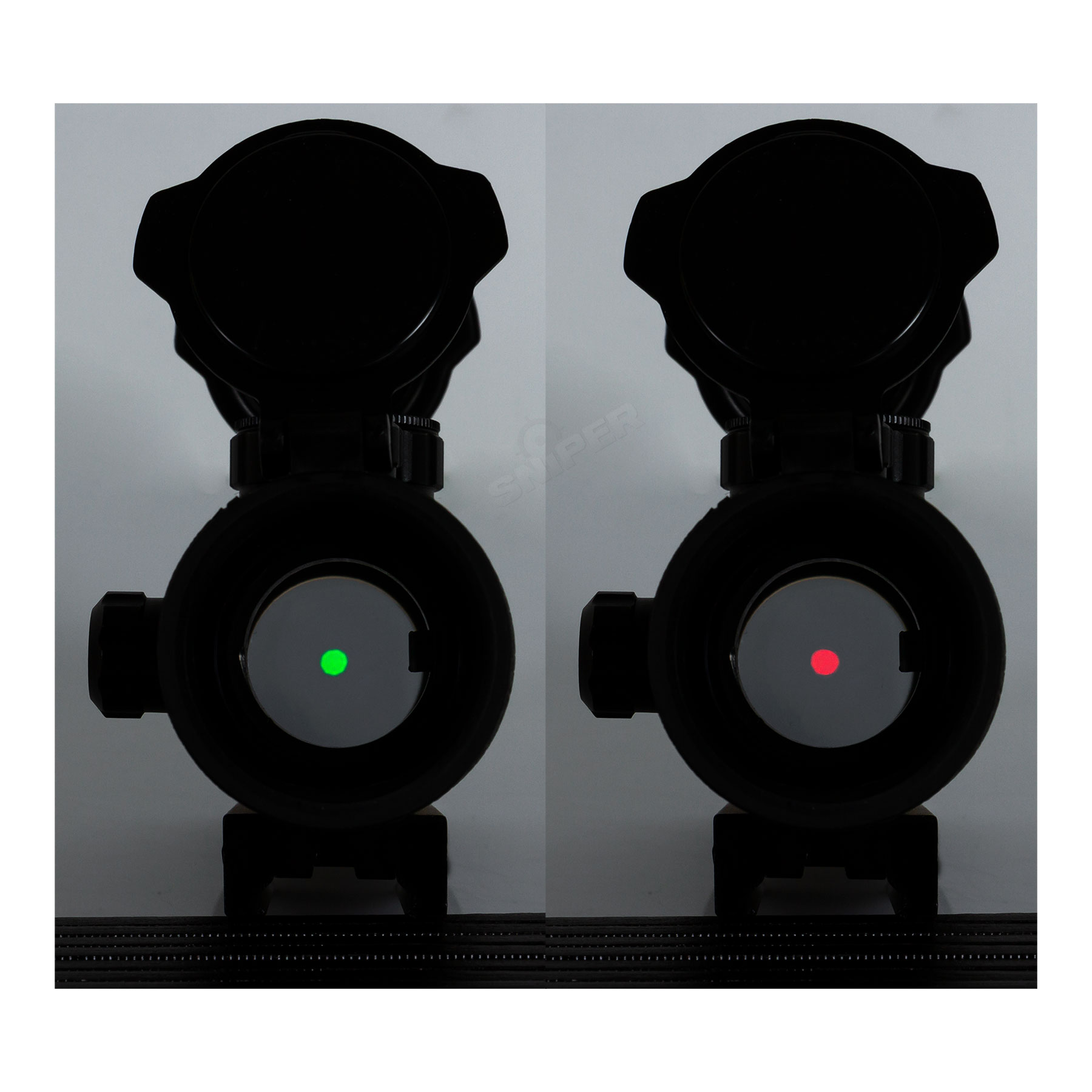 Red Dot Visier, Red/Green