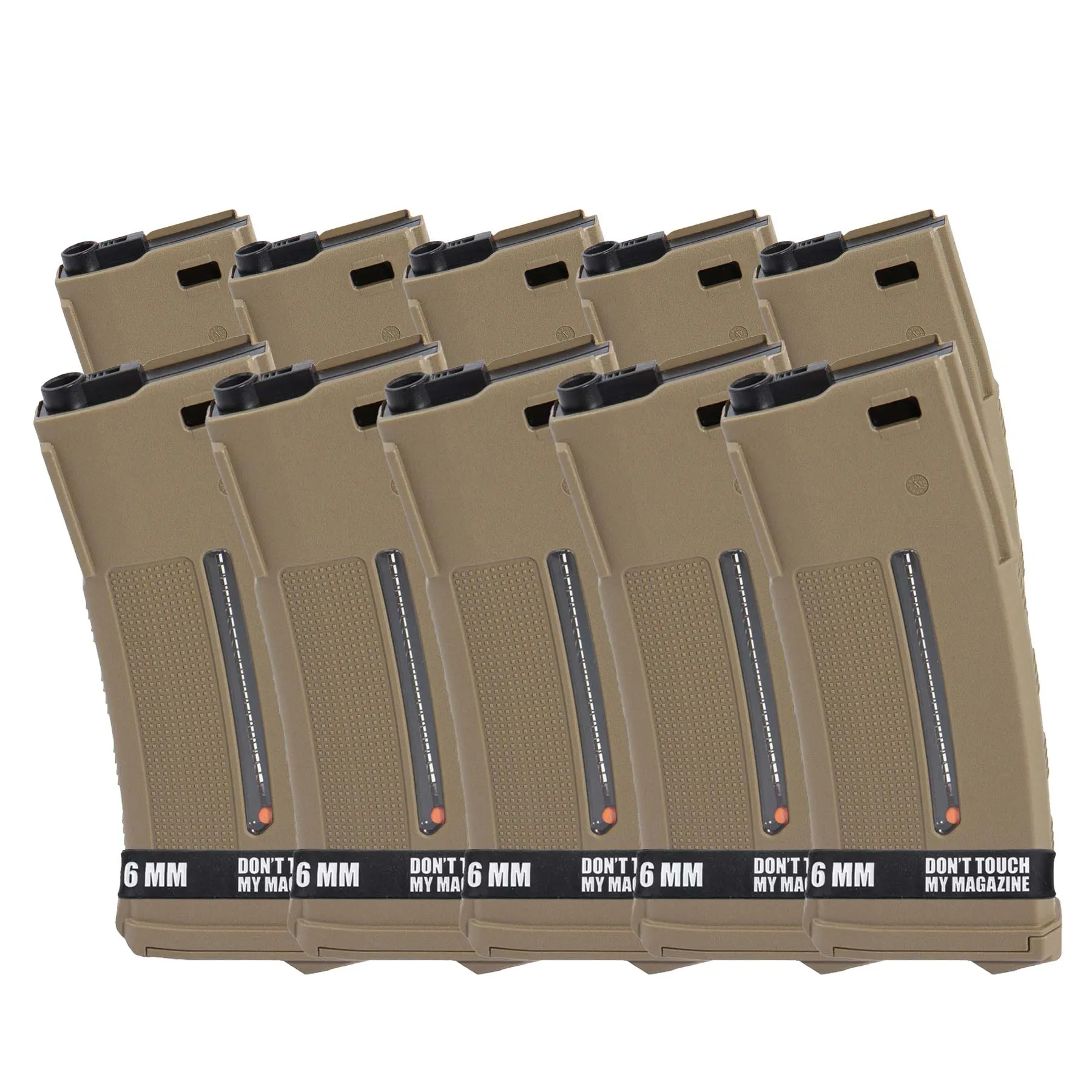 PTS EPM1 Enhanced Magazin für M4 250rds, Dark Earth, 10er-Set PTS EPM1 Enhanced Magazin für M4 250rds, Dark Earth, 10er-Set