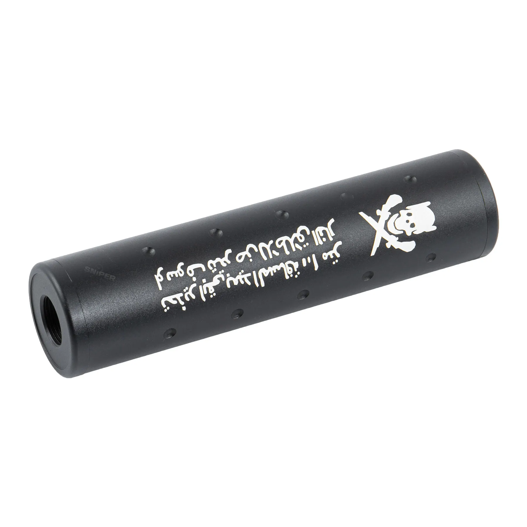 130mm Skull Stubby Silencer CW, Black