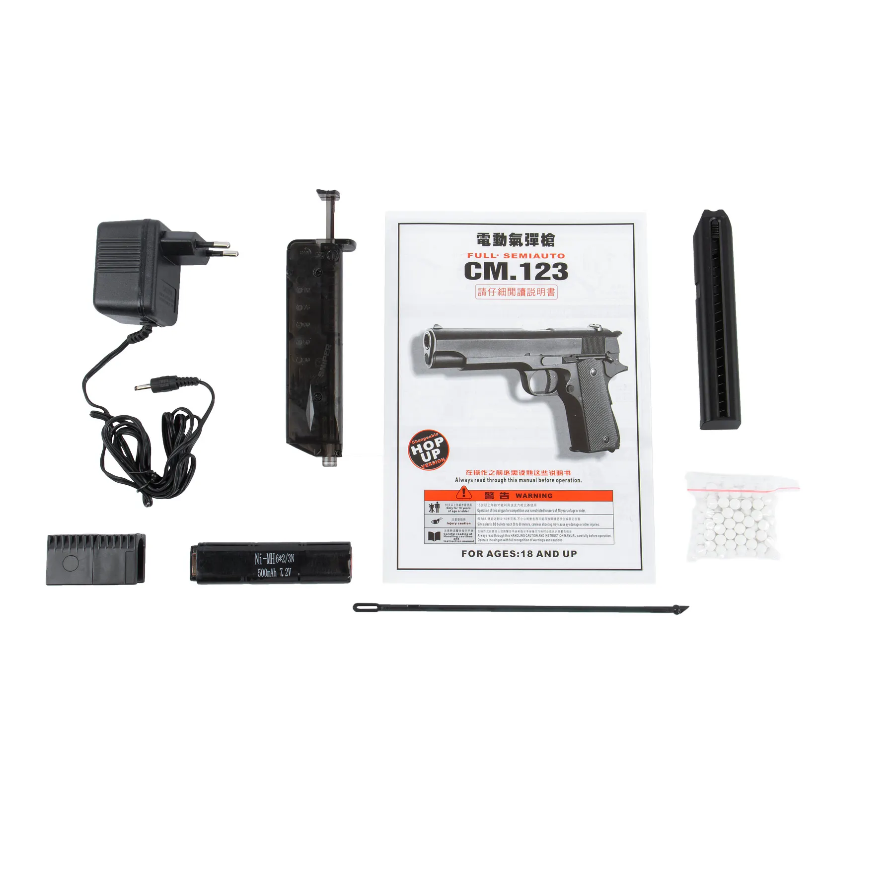 Cyma CM123 M1911 Tan AEP, 0,5 Joule Softair Pistole