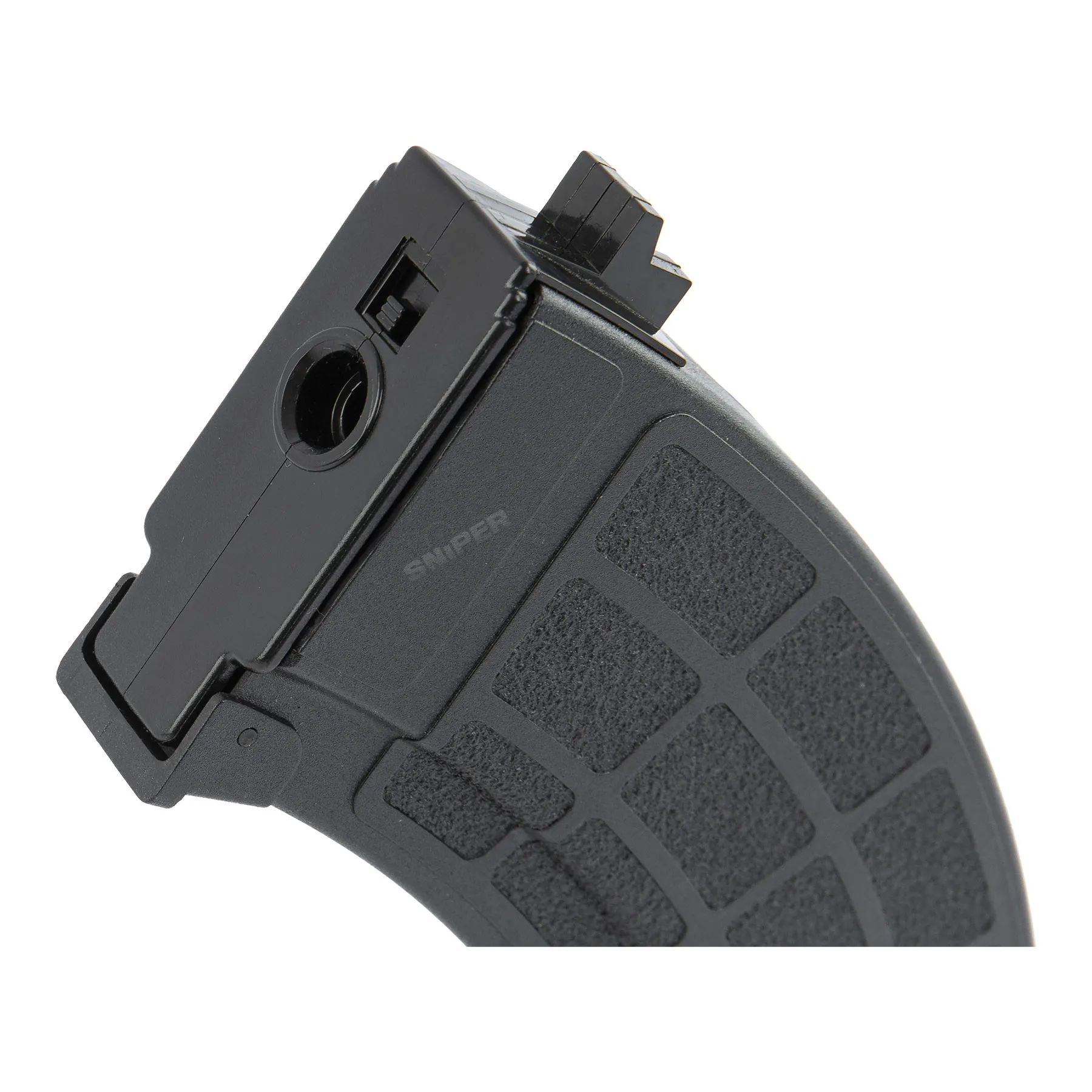 Tactical Mid cap AK Magazin, 200rds, Black