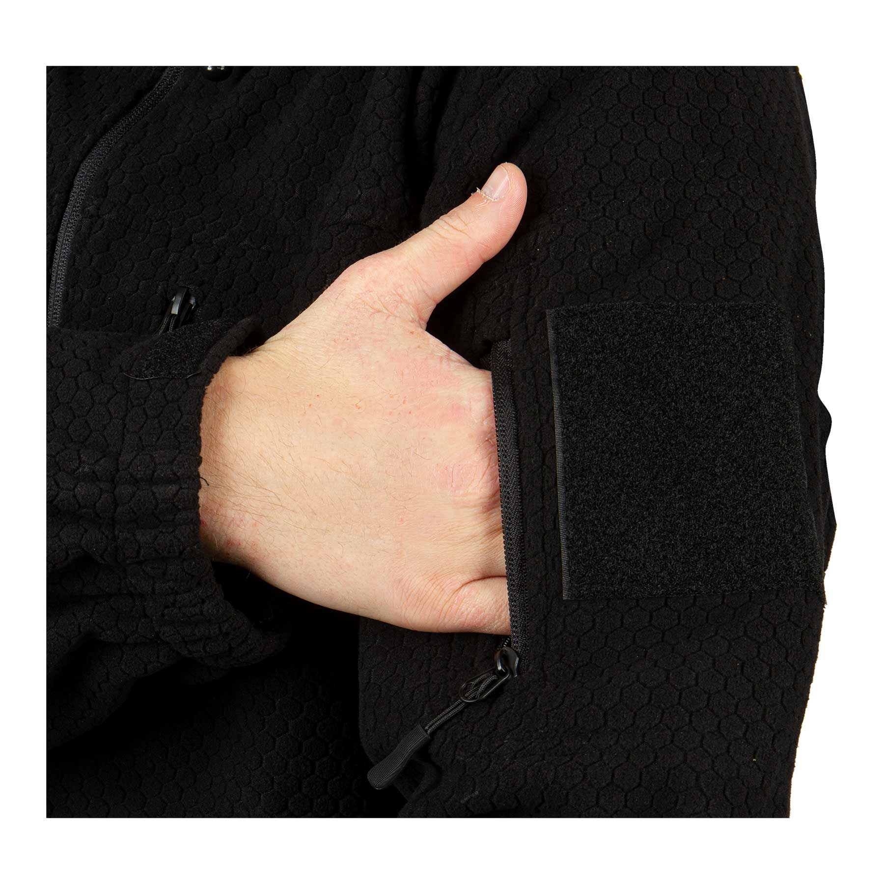 Sniper-AS Hexagon Fleece Weste, Black XXL