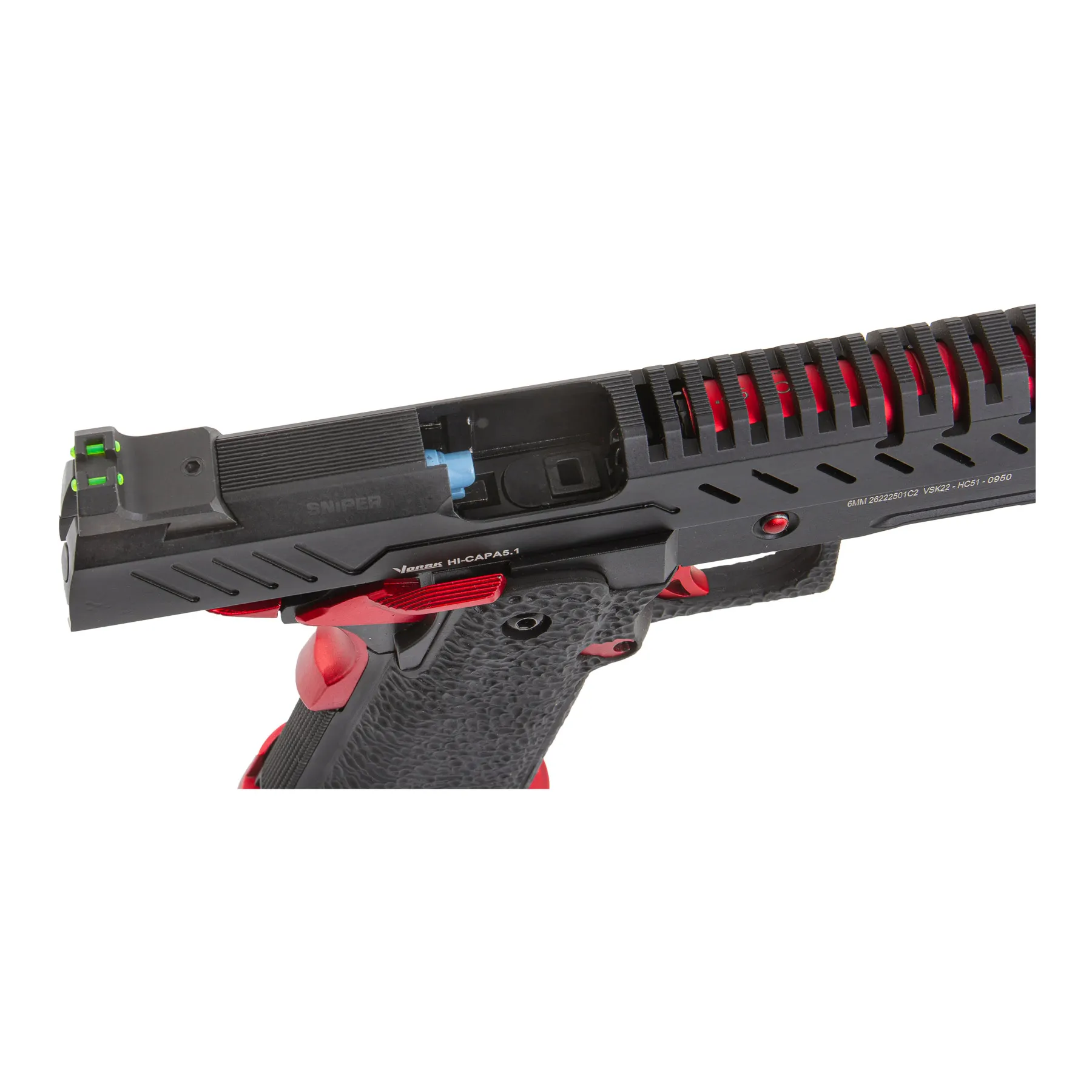 Vorsk Hi-Capa 5.1 Red Match GBB Softair Pistole