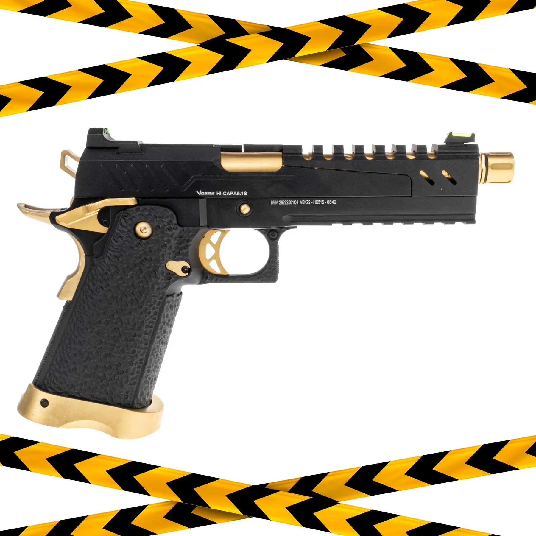 B-Ware Vorsk Hi-Capa 5.1 Gold Match GBB Softair Pistole