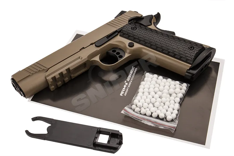 1911 Warrior Railed (R28-B) Tan, GBB