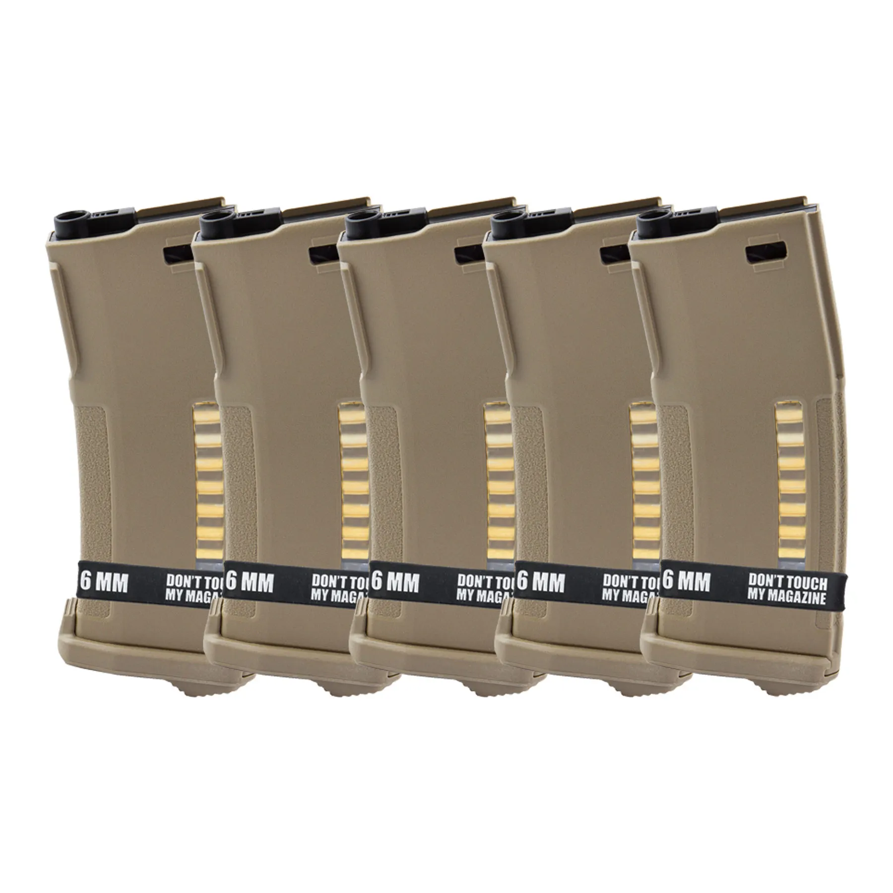 PTS Enhanced Polymer Magazine 150rds, Dark Earth, 5er-Set PTS Enhanced Polymer Magazine 150rds, Dark Earth, 5er-Set