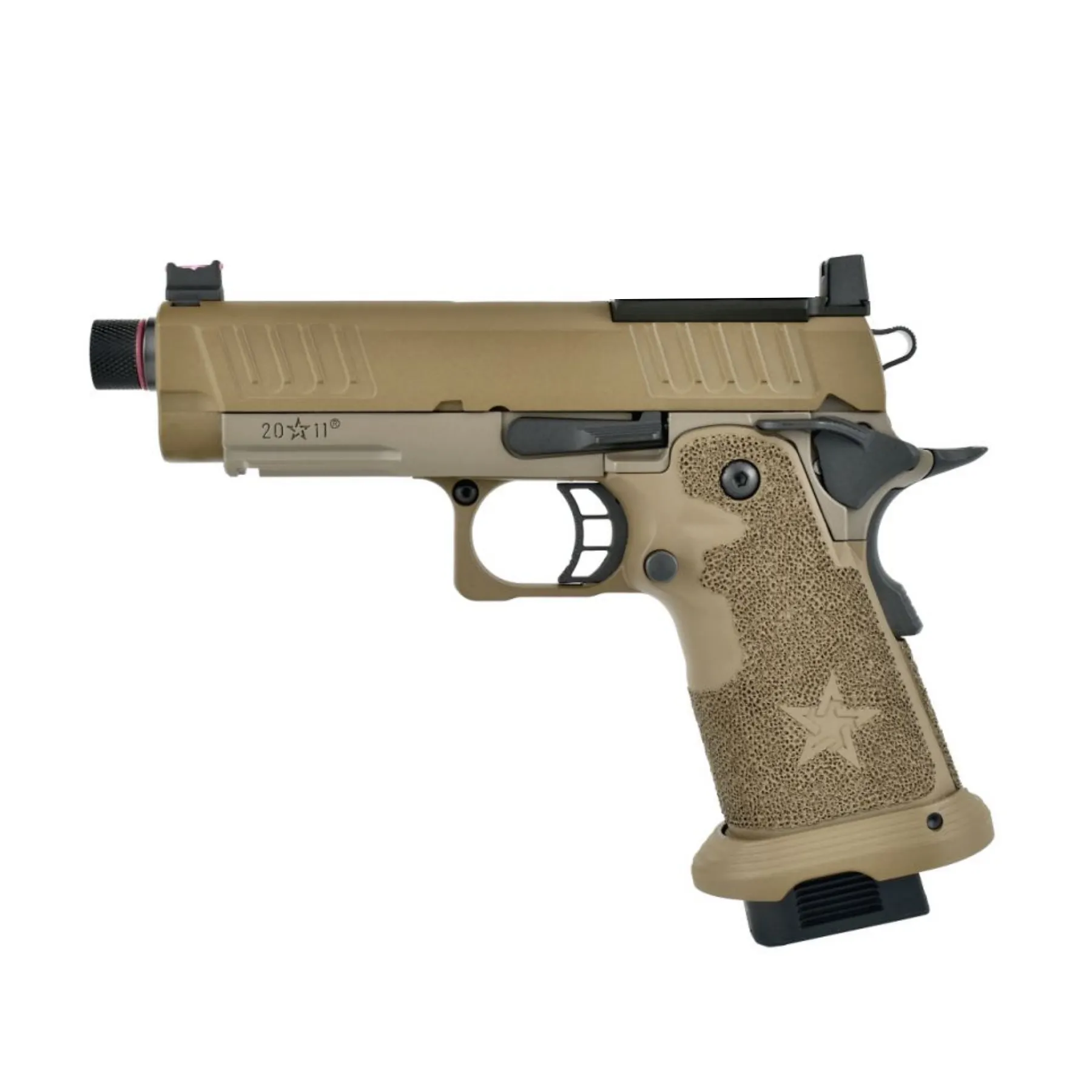 EMG Staccato C2 Compact T8 2011 GBB Softair Pistole, Tan EMG Staccato C2 Compact T8 2011 GBB Softair Pistole, Tan