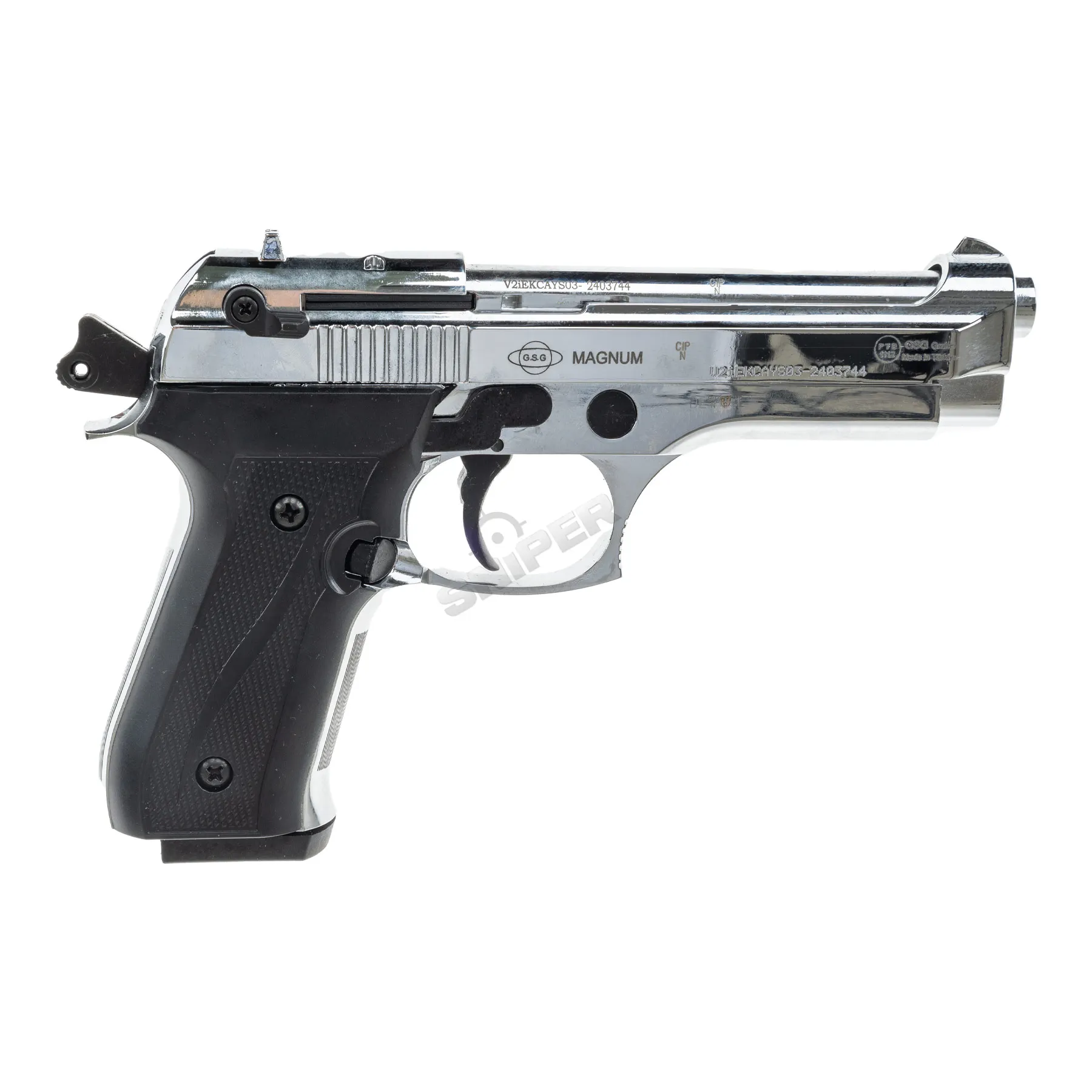 EKOL Firat 9mm P.A.K. Schreckschusspistole, Chrome EKOL Firat 9mm P.A.K. Schreckschusspistole, Chrome