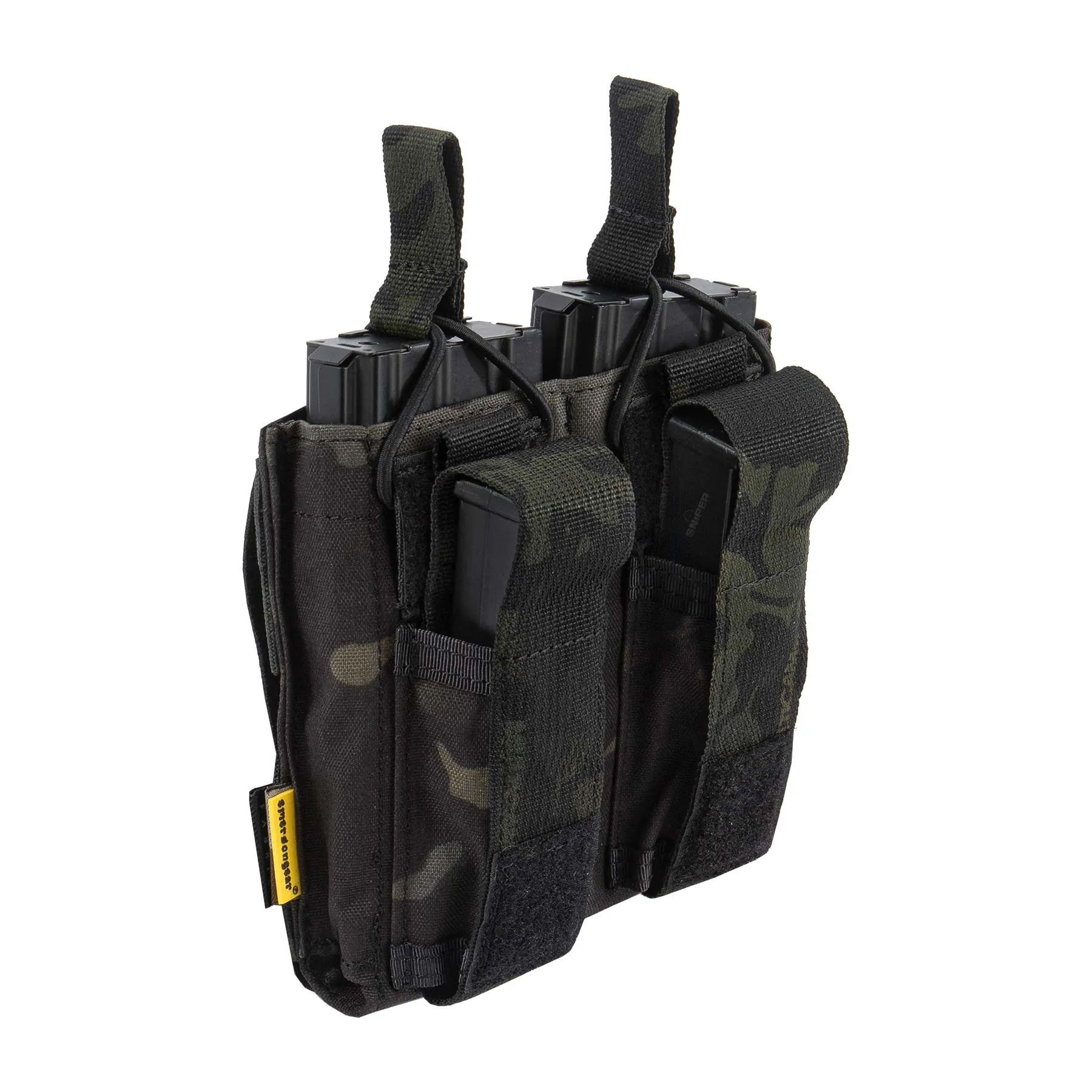 Double Open Top MAG Pouch M4/9mm, Multicam Black