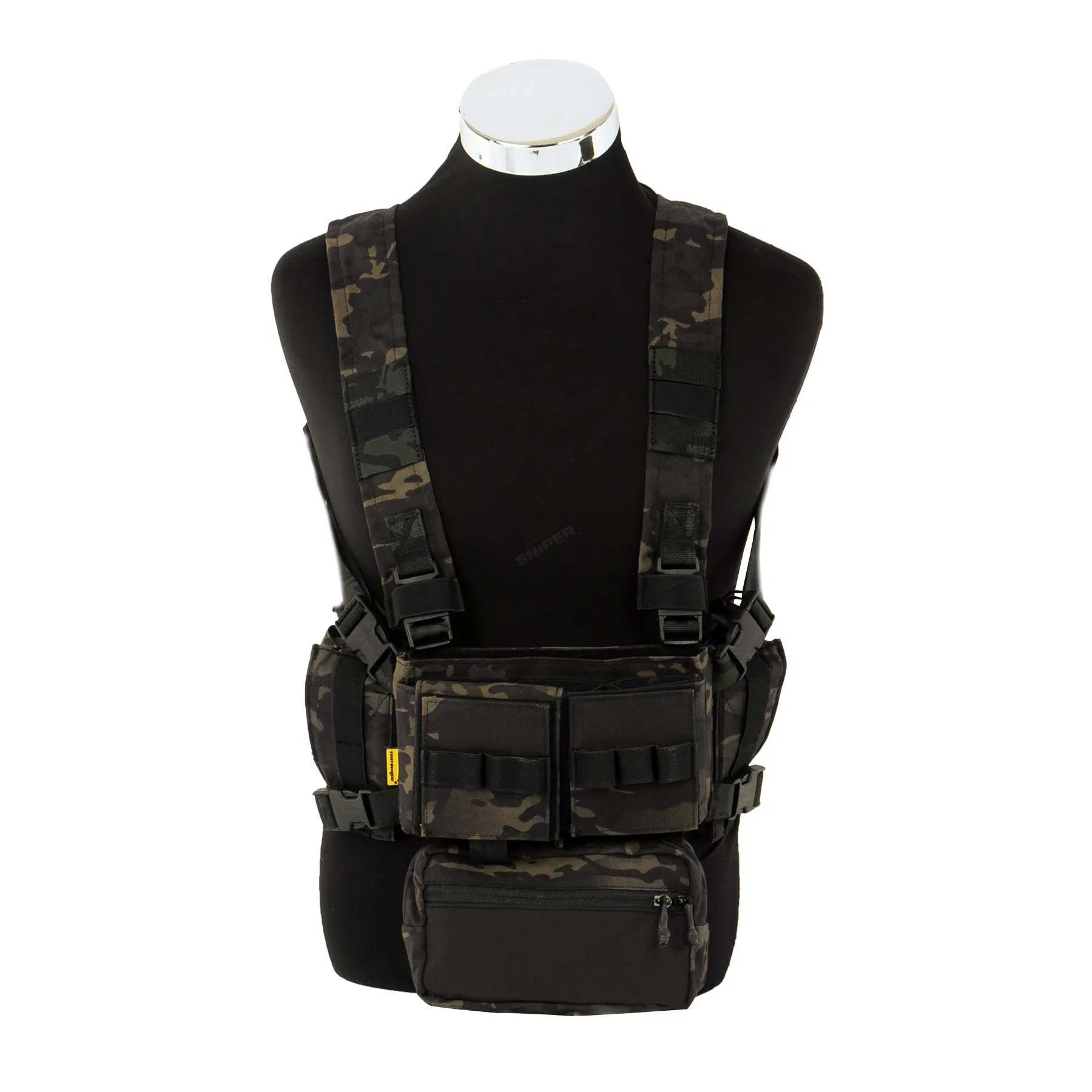 Micro Fight Chissis MK3 Chest Rig, Multicam Black