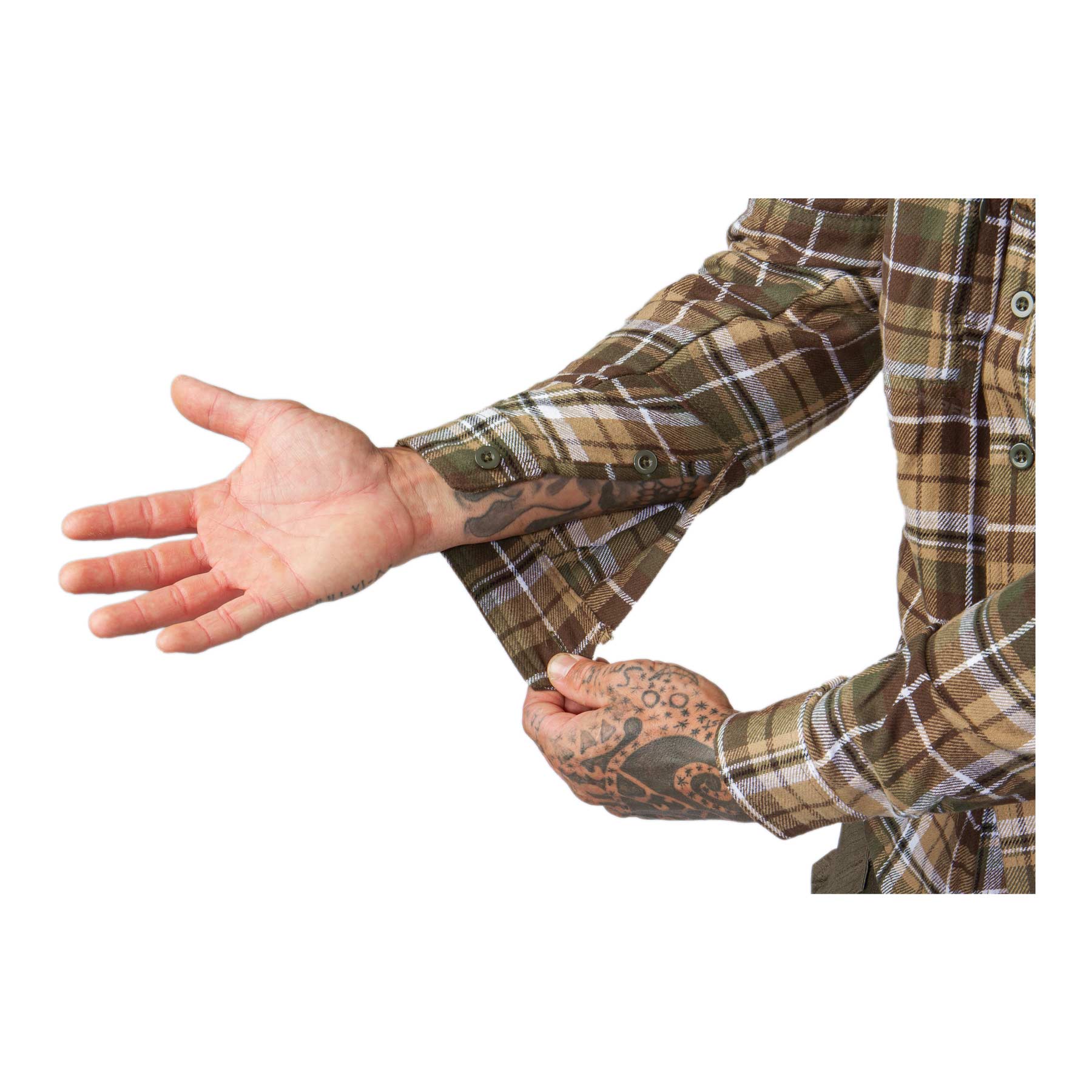 Contractor Shirt, Brown & Green M