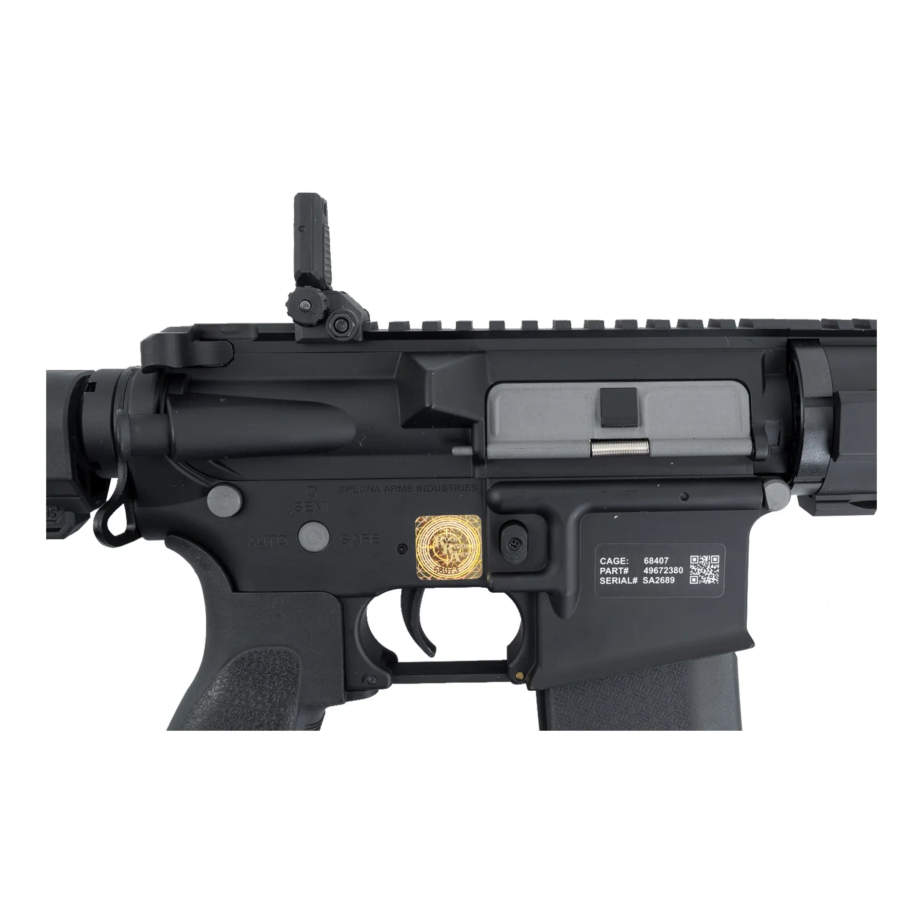 SA-E11 Edge Light Ops Stock (S)AEG, Black
