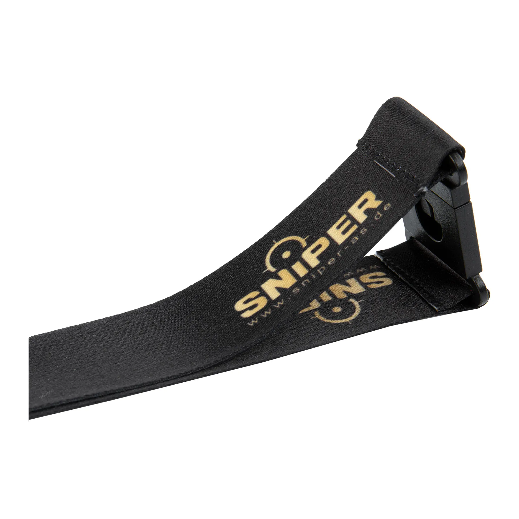 Sniper Lanyard, Schlüsselband 25mm, schwarz gold