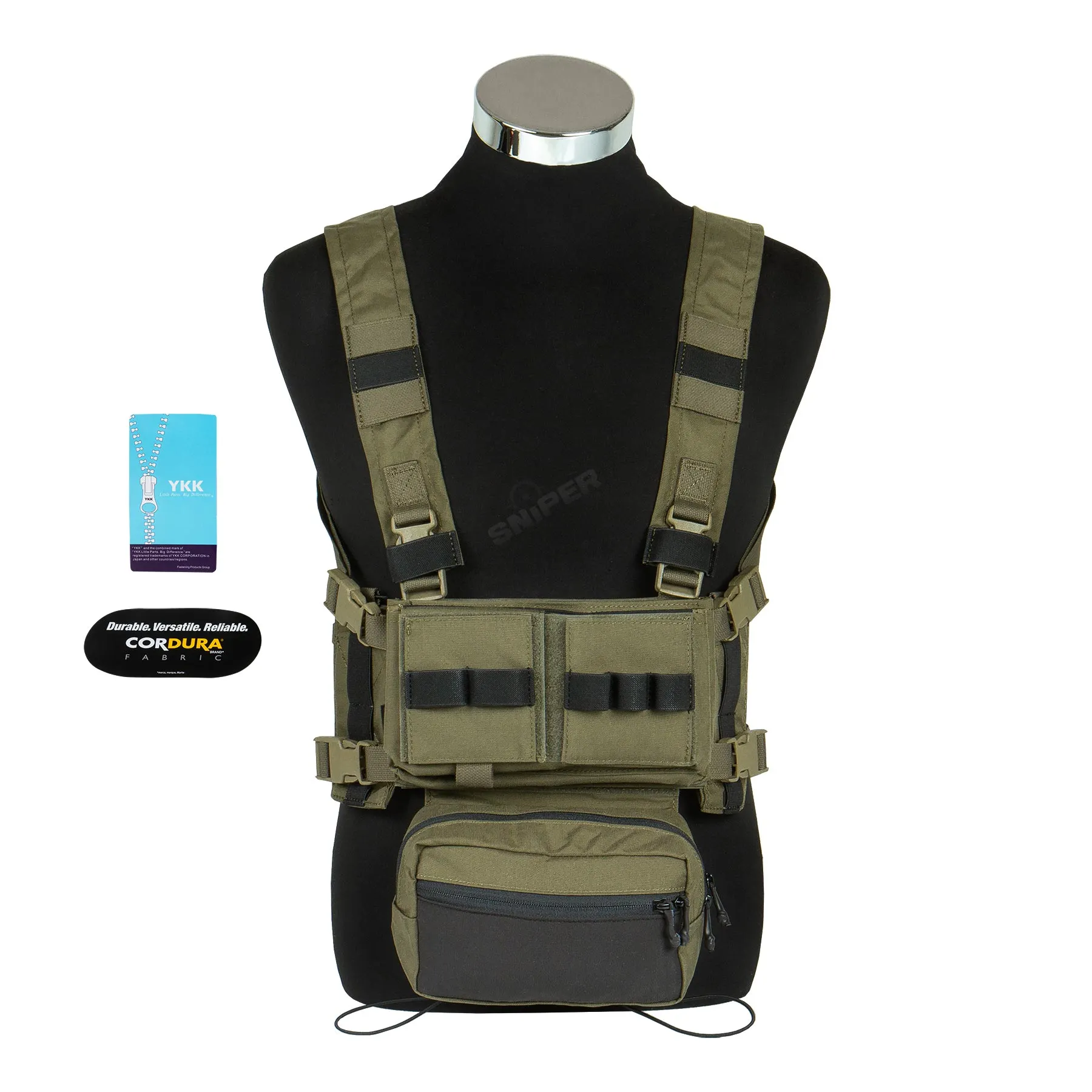Micro Fight Chissis MK3 Chest Rig, Ranger Green