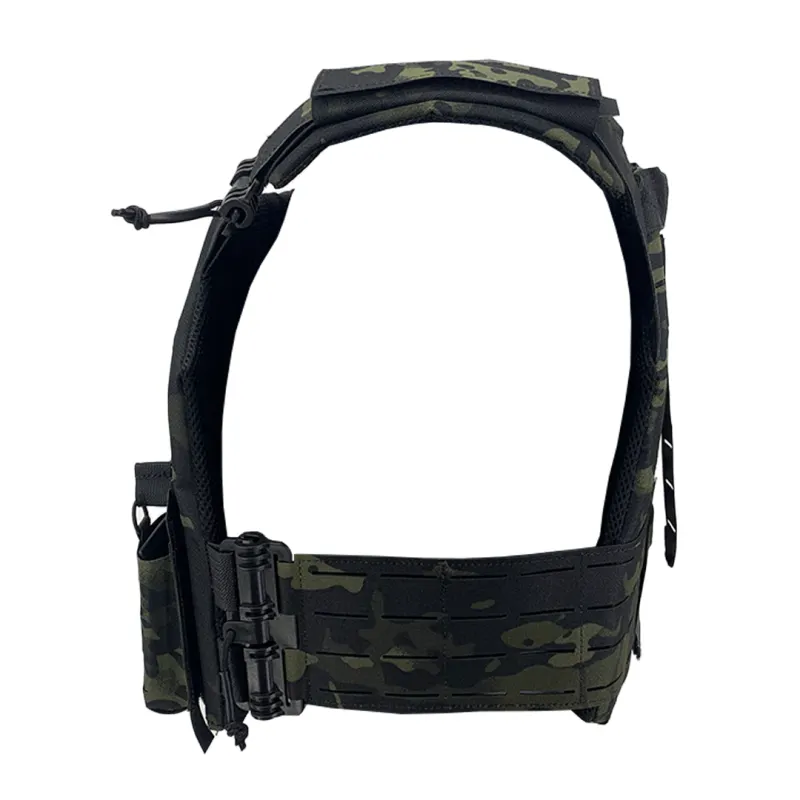SixMM Plattenträger Tactical LLC, Black Camo