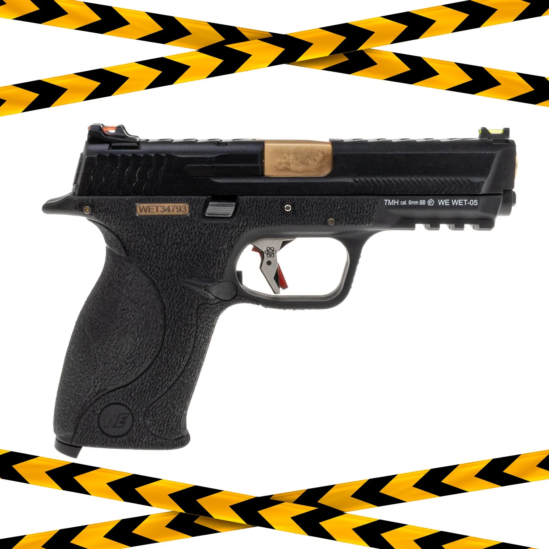 B-Ware WET-05 BK Gold Barrel Metal Version GBB, Black