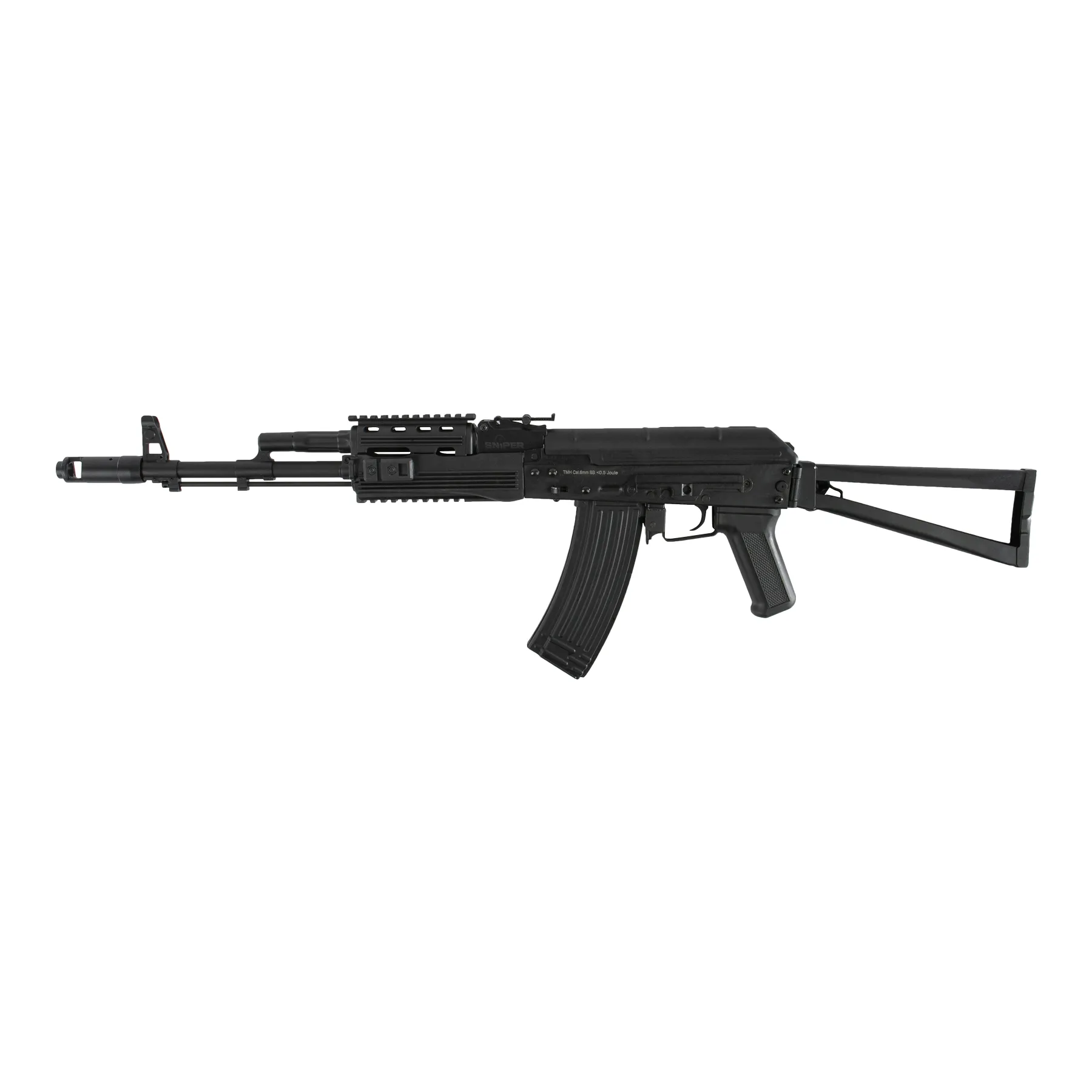 AKS74 Tactical Blowback, < 0,5 Joule Softair Gewehr, Black