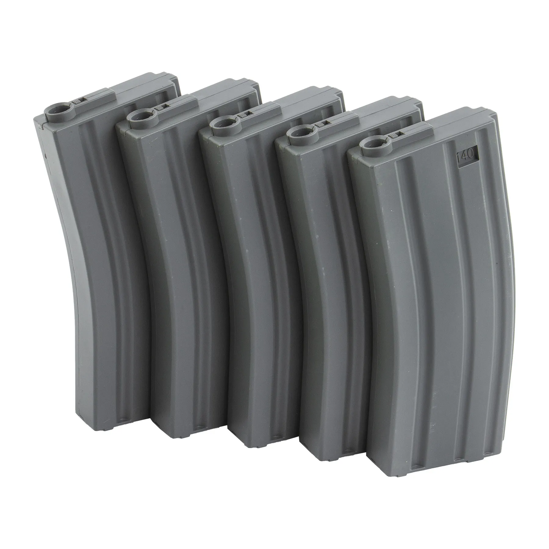 M4 Magazin Midcap Polymer 120rds, 5er Pack, Grey M4 Magazin Midcap Polymer 120rds, 5er Pack, Grey
