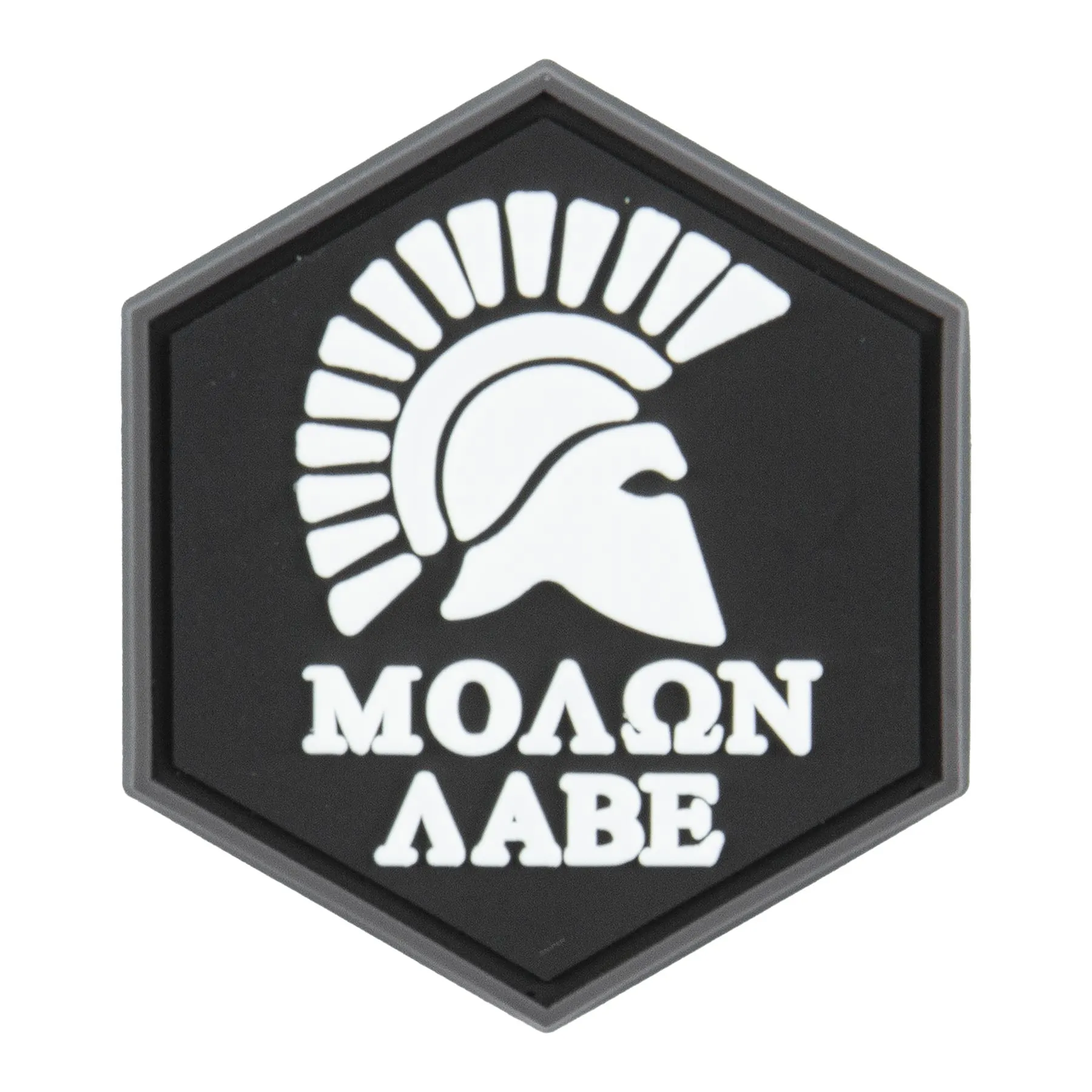 Hexagon 3D PVC Patch Molon Labe