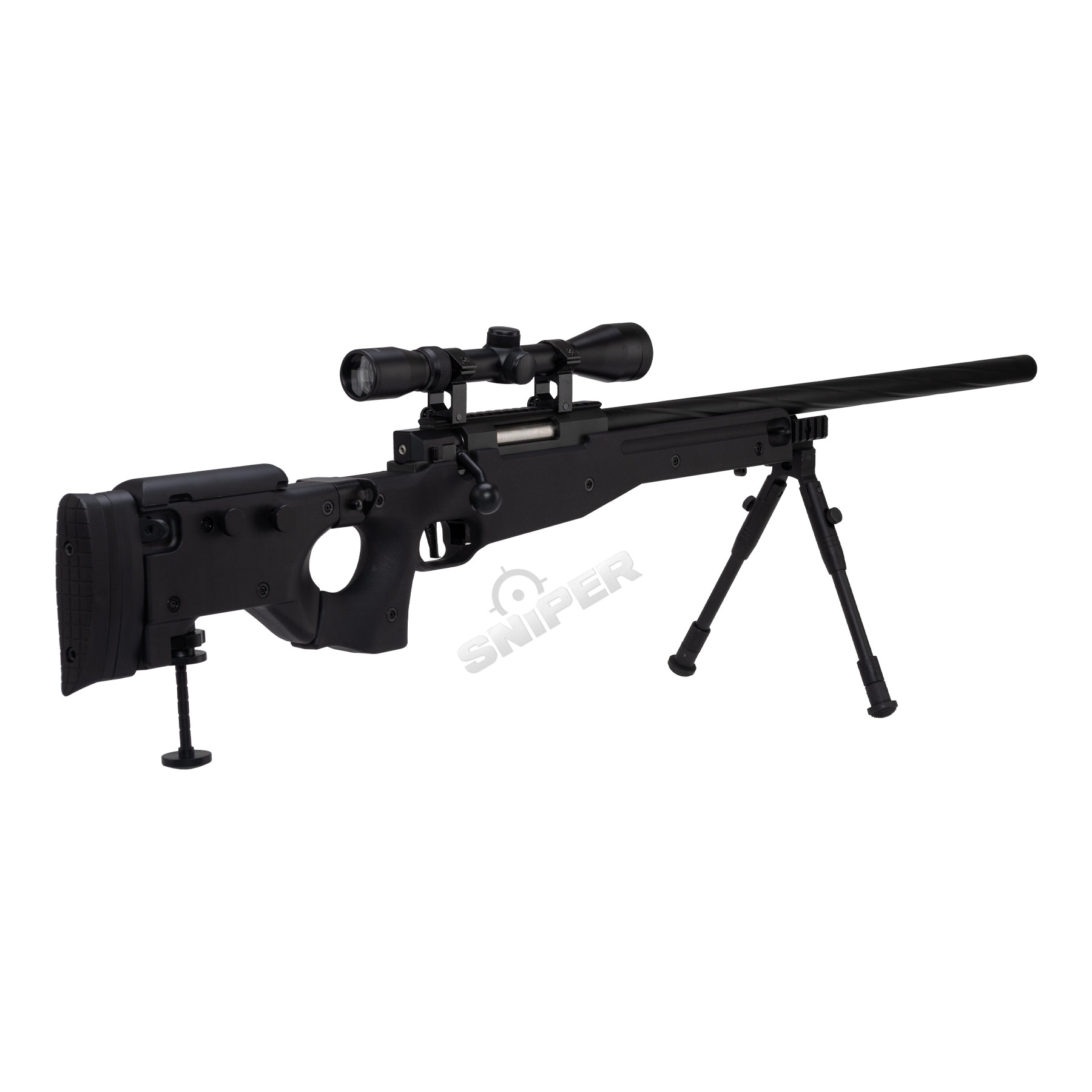 Specna Arms SA-S14 Scharfschützengewehr High-Power w/ Scope & Bipod, Black