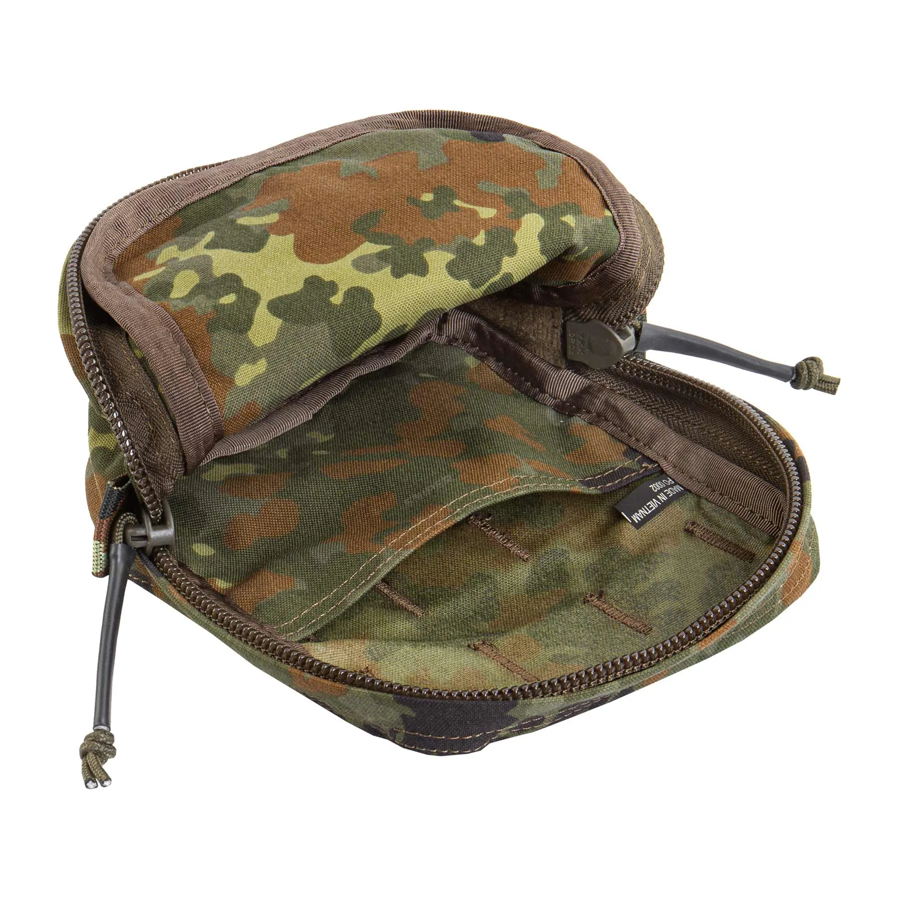 Medium Vertical Utility Pouch Zipped Core, Flecktarn